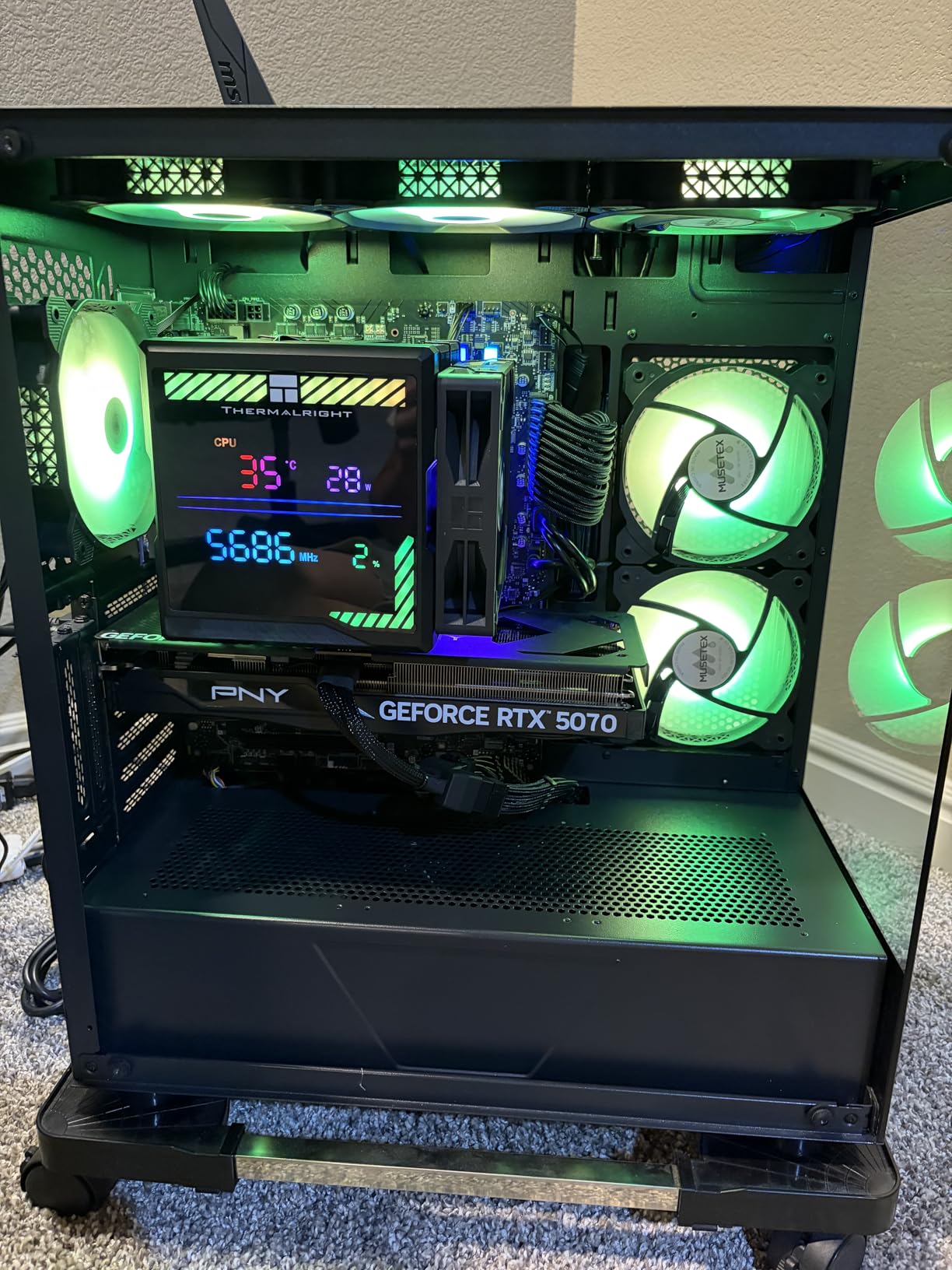 Thermalright Peerless Assassin 140 Digital Black CPU Cooler Air with 6 Heatpipes, Magnetic Display Board Top Cover, Heatsink CPU Cooler, for AM4/AM5 and Intel lga1700/1851/1150/1151/1200/2011 customer photo 1