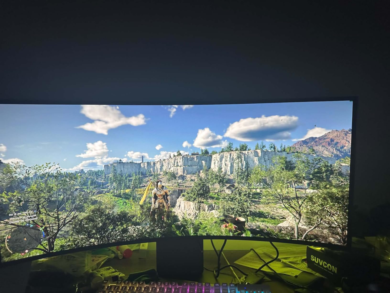 34GX900A-B 34-Inch Ultragear WQHD (3440 x 1440) OLED Curved Gaming Monitor, 240Hz, 0.03ms, NVIDIA G-Sync, VESA DisplayHDR True Black 400, HDMI 2.1, DisplayPort, USB Type-C PD 65W, Black customer photo 1