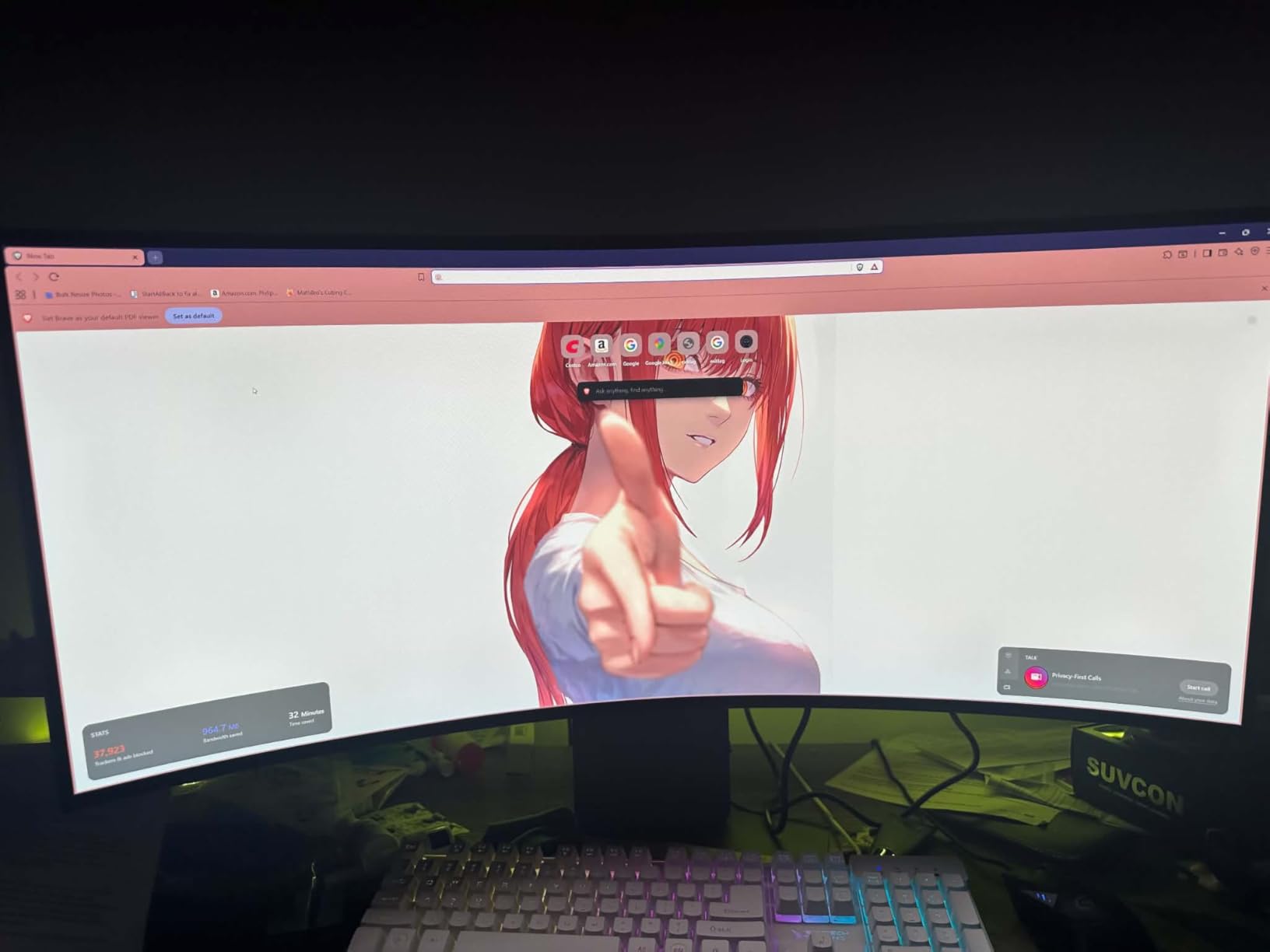 34GX900A-B 34-Inch Ultragear WQHD (3440 x 1440) OLED Curved Gaming Monitor, 240Hz, 0.03ms, NVIDIA G-Sync, VESA DisplayHDR True Black 400, HDMI 2.1, DisplayPort, USB Type-C PD 65W, Black customer photo 2