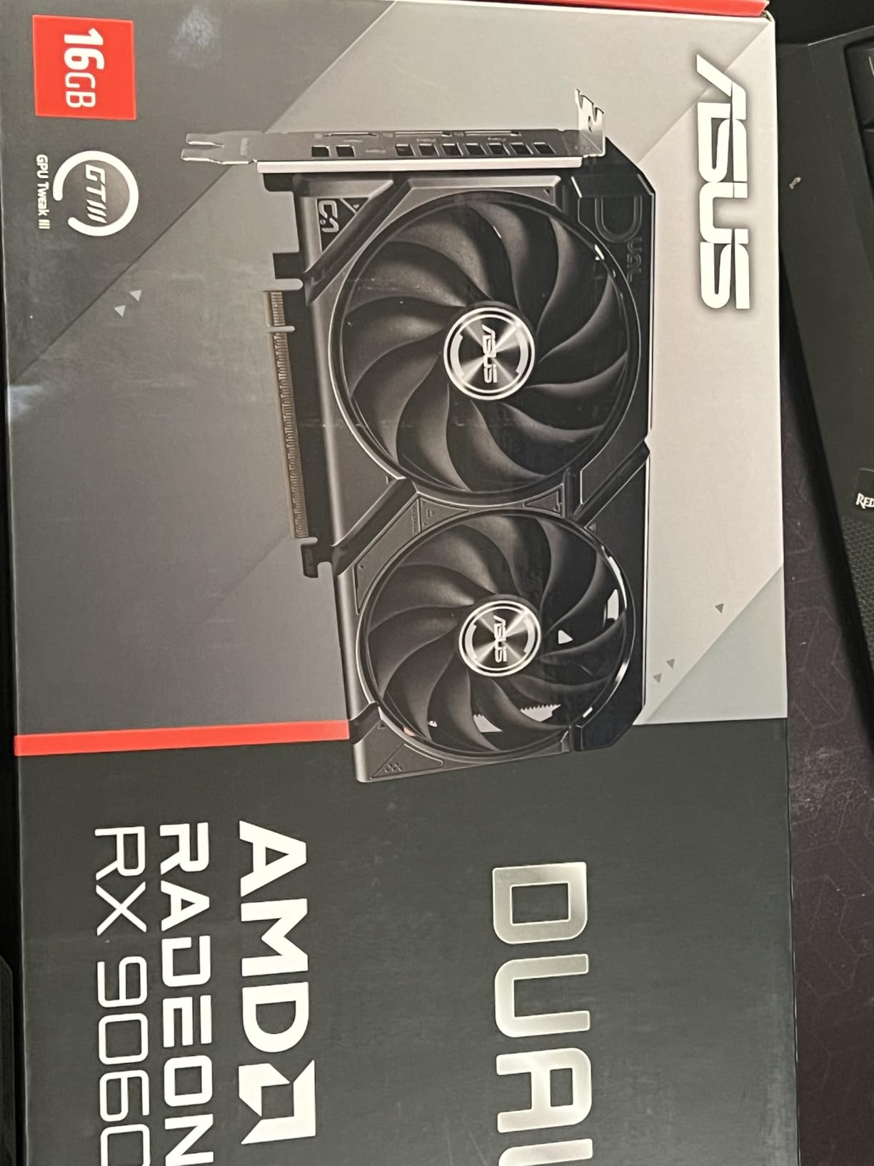 ASUS Dual Radeon RX 9060 XT 16GB GDDR6 Graphics Card, AMD, PCIe 5.0, HDMI 2.1b, DisplayPort 2.1a, 2.5-Slot, Axial-tech Fan customer photo 2