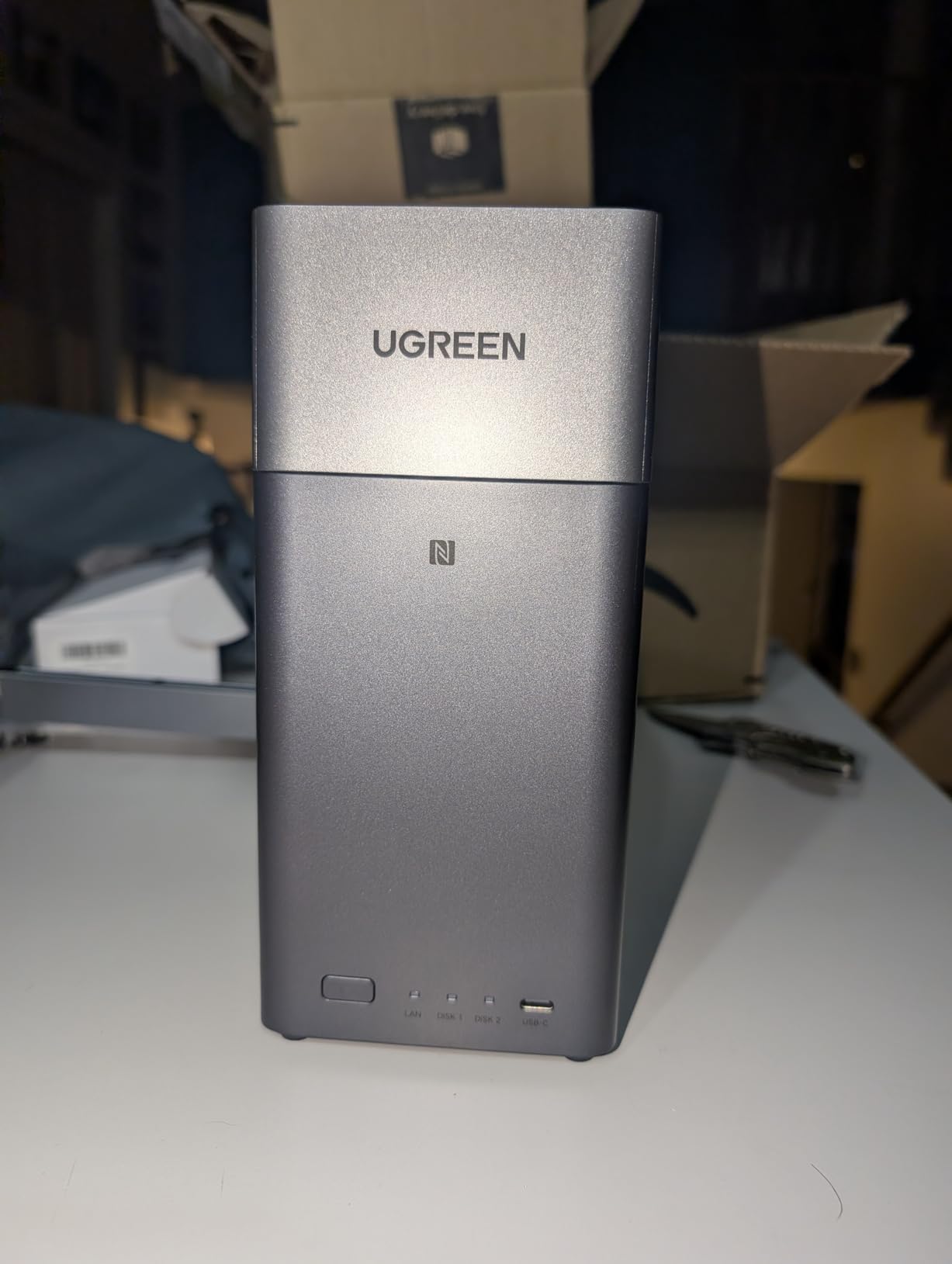 UGREEN NAS DH2300 2-Bay Desktop NASync, Support Capacity 64TB (Diskless), Remote Access, AI Photo Album, Beginner Friendly System, 4GB RAM on Board, 1GbE, 4K HDMI, Network Attached Storage (Diskless) customer photo 2