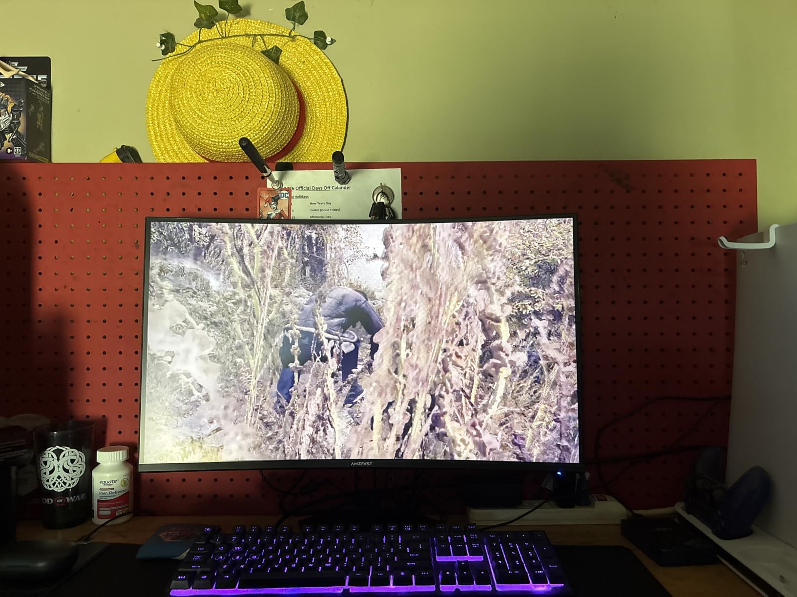 Amzfast 24 Inch Gaming Monitor 200Hz FHD 1080p Computer Monitor, 1ms Adaptive Sync, 3000:1, 129% sRGB, HDR Display, Eye Care, VESA 75x75, Metal Stand, HDMI 2.0 | DP 1.4, AMZG24X1 customer photo 1