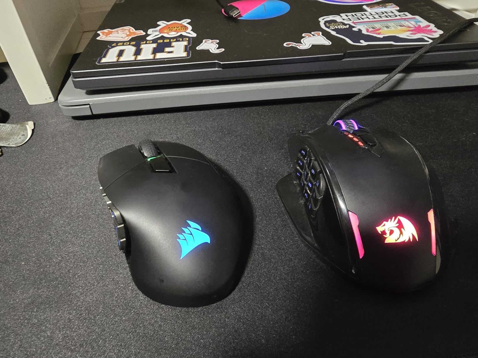 Redragon M908 Impact RGB MMO Gaming Mouse, Optical Wired Ergonomic Mouse with Max 24,000 DPI, High Precision, 18 Programmable Macro Shortcuts, Comfort Grip, Black & White customer photo 1