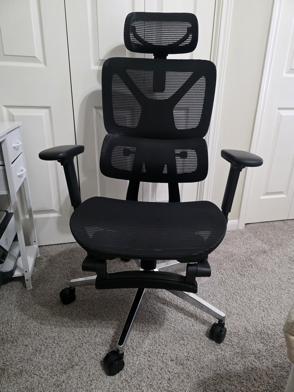 ErgoX-PRO Ergonomic Office Chair Black - AeroWeave 5.0 Mesh Seat, 5D Lumbar, 7D Armrests, 4D Headrest, 551LBS Capacity - Office, Gaming, Home customer photo 2