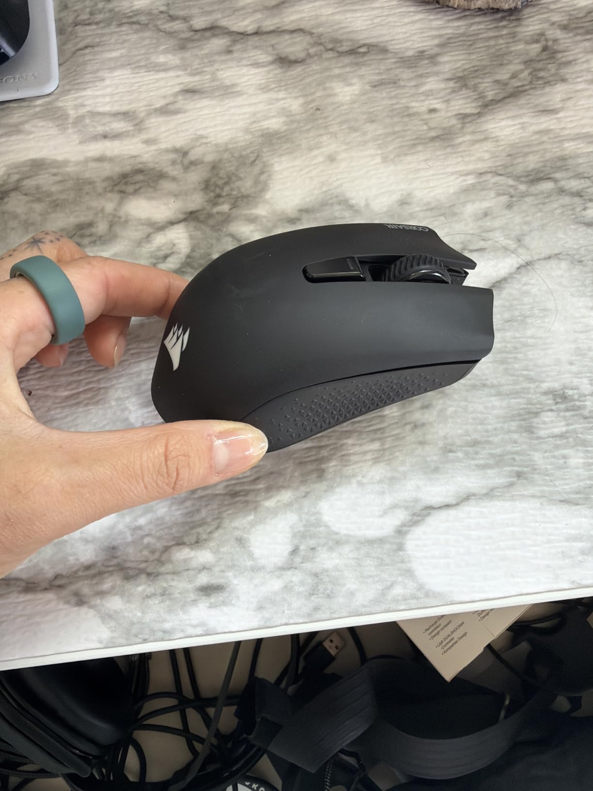 Corsair Harpoon Wireless RGB Lightweight FPS/MOBA Gaming Mouse - 10,000 DPI - 6 Programmable Buttons - Low-Latency Bluetooth - iCUE Compatible - PC, Mac, PS5, PS4, Xbox - Black customer photo 1
