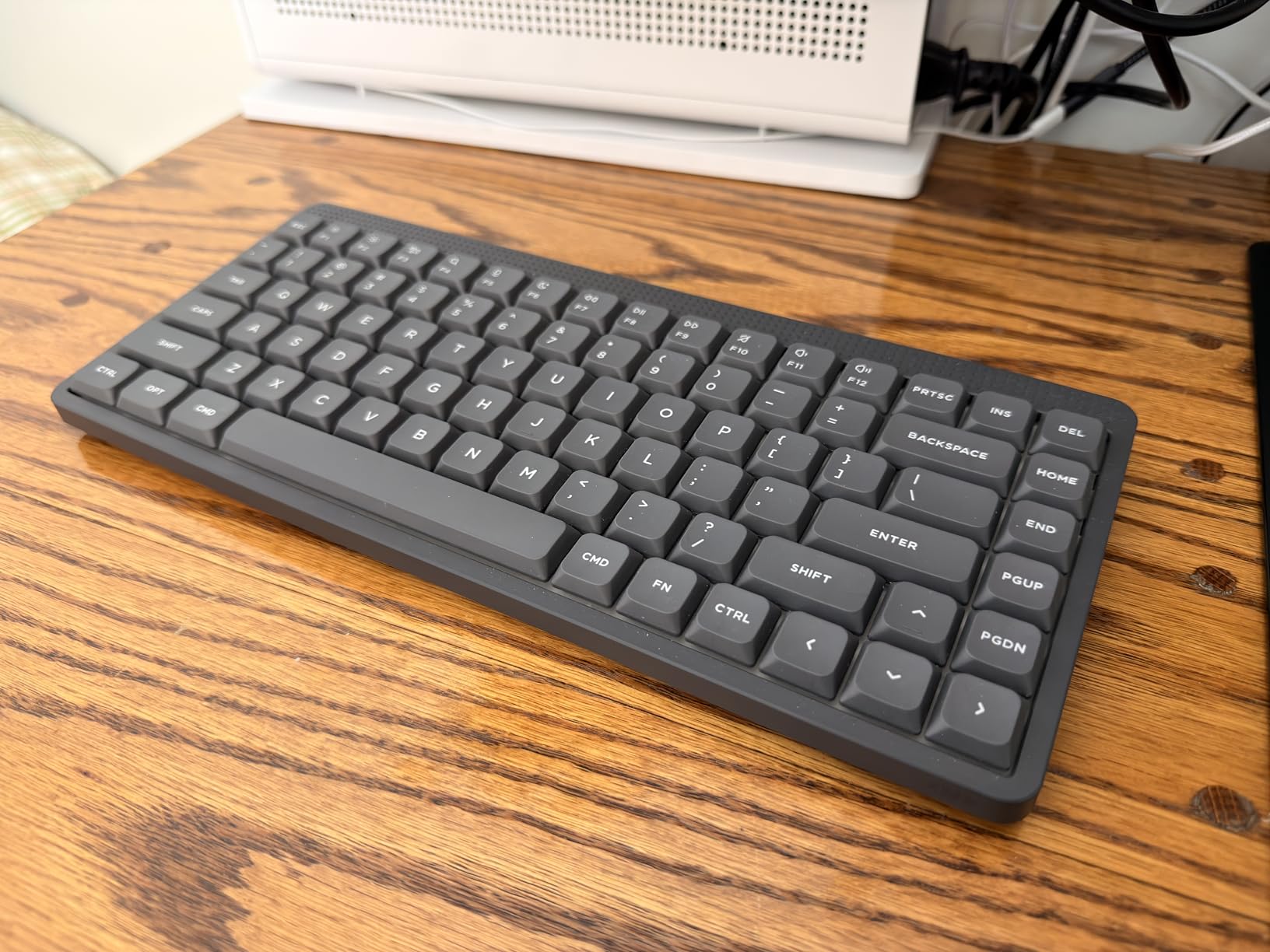 NuPhy Node75 Wireless Mechanical Keyboard, 75% Hot Swappable Custom Low Profile Keyboard, 84 Keys Computer Gaming Keyboards, Supports Touch Gestures, PBT Keycaps, RGB Backlit, Bluetooth/2.4GHz/USB-C customer photo 2