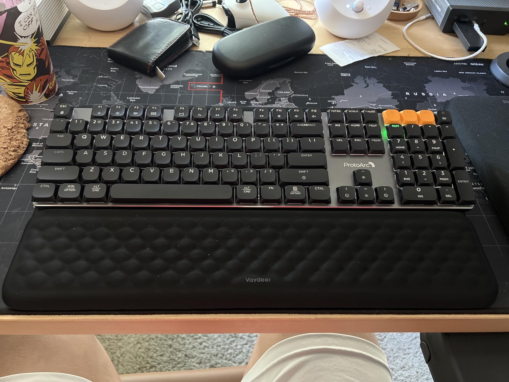 ProtoArc K310 Pro Bluetooth Mechanical Keyboard, Wireless Backlit Keyboard for Mac/Windows, Low Profile Quiet Mechanical Keyboards, Multi-Device, Programmable Keys, Aluminum, Full Size customer photo 2