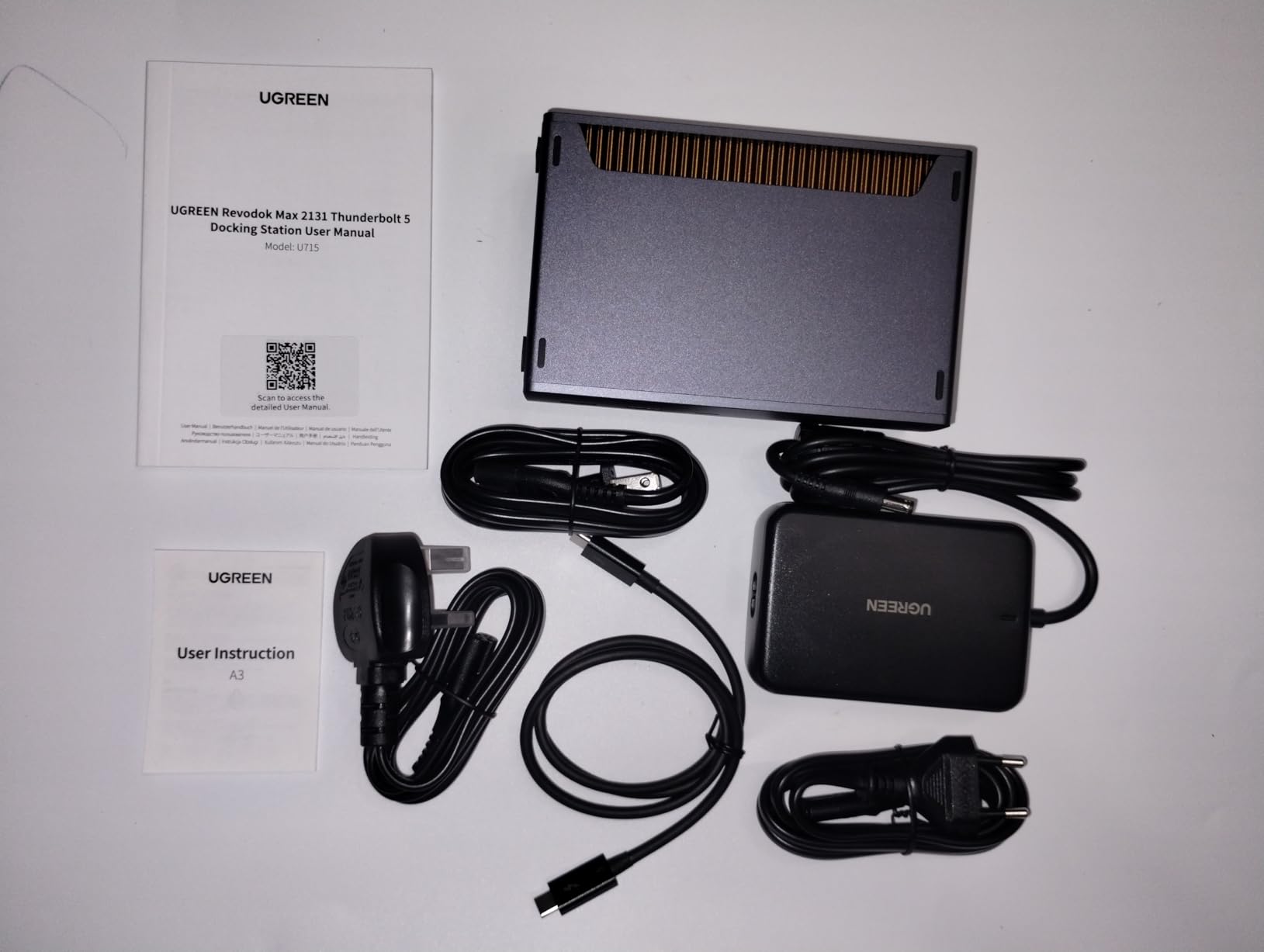 UGREEN 13-in-1 Thunderbolt 5 Docking Station, 120Gbps Max Transfer, 140W Power Charging, Single 8K@60Hz, Dual 6K@60Hz Display, Revodok Max 2131 with 2.5GbE, SD/TF 4.0 (Includes US/EU/UK Power Adapter) customer photo 2