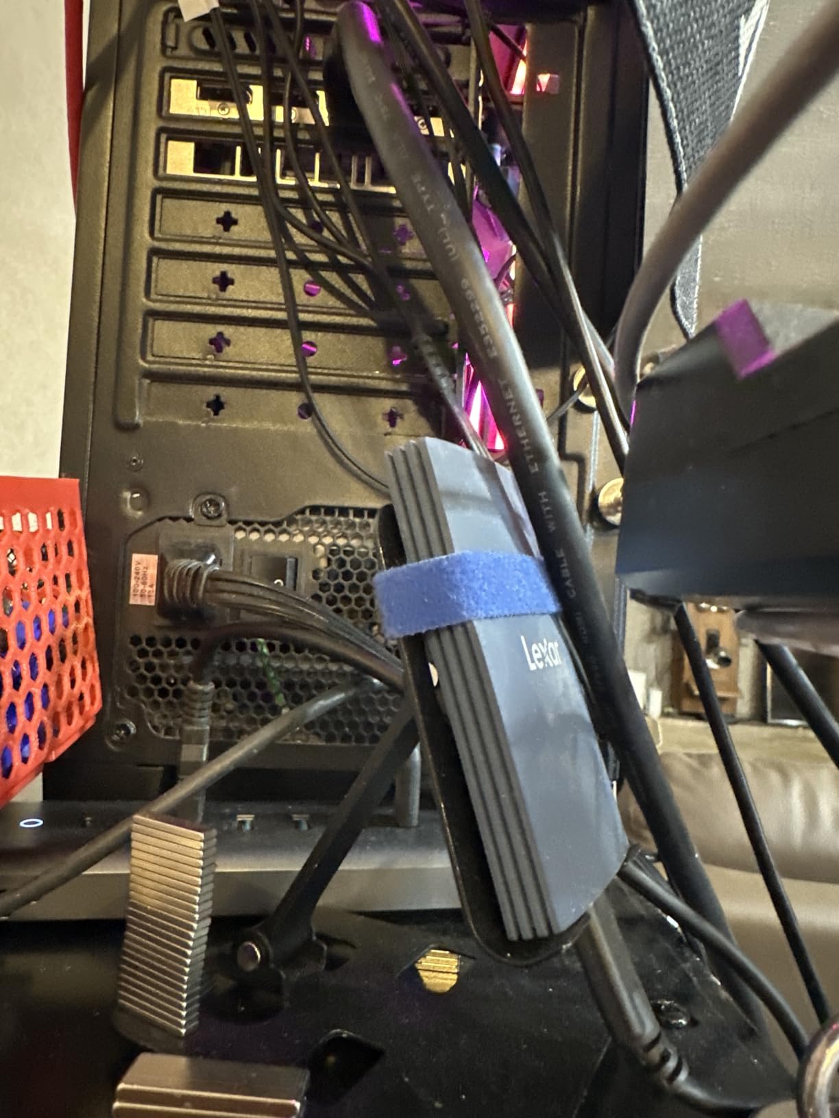 Lexar 8TB Armor 700 Portable SSD, Up to 2000MB/s, USB 3.2 Gen 2x2, Rugged, IP66 Water & Dust Resistance, Compatible w/iPhone 15, Cameras, Gaming Consoles, External SSD, Dark Blue (LAR700X008T-RNLNU) customer photo 1
