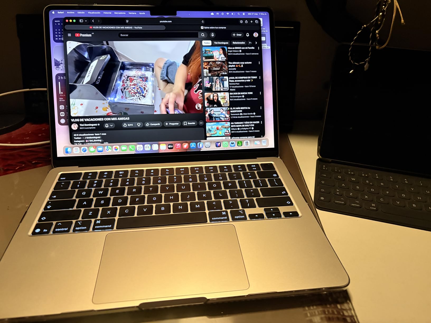 2026 MacBook Air 13-inch Laptop with M5 chip: Built for AI, 13.6-inch Liquid Retina Display, 16GB Unified Memory, 512GB SSD, 12MP Center Stage Camera, Touch ID, Wi-Fi 7; Midnight customer photo 1