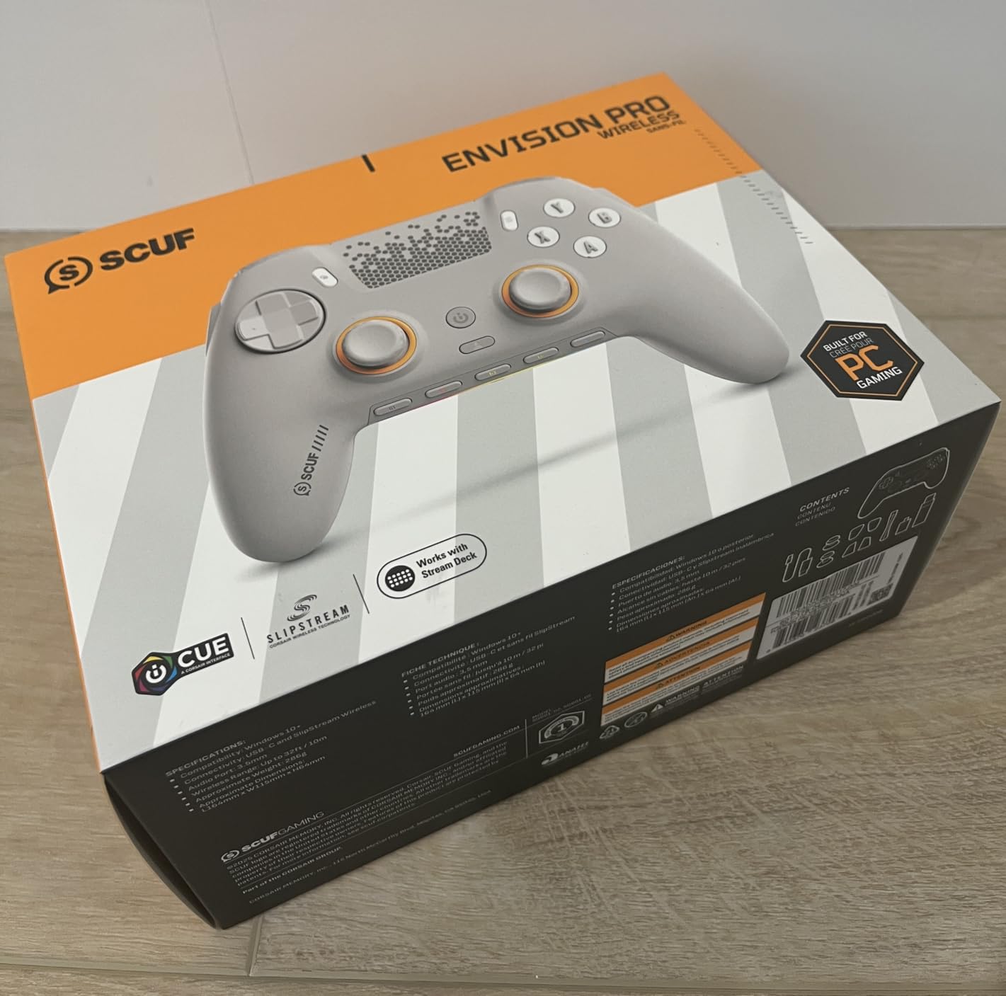 SCUF ENVISION PRO Wireless V2 (2025) PC Only Gaming Controller - Anti-Drift Thumbsticks - Five Remappable G-Keys - Remappable Back Paddles - Instant Triggers - Light Gray customer photo 2