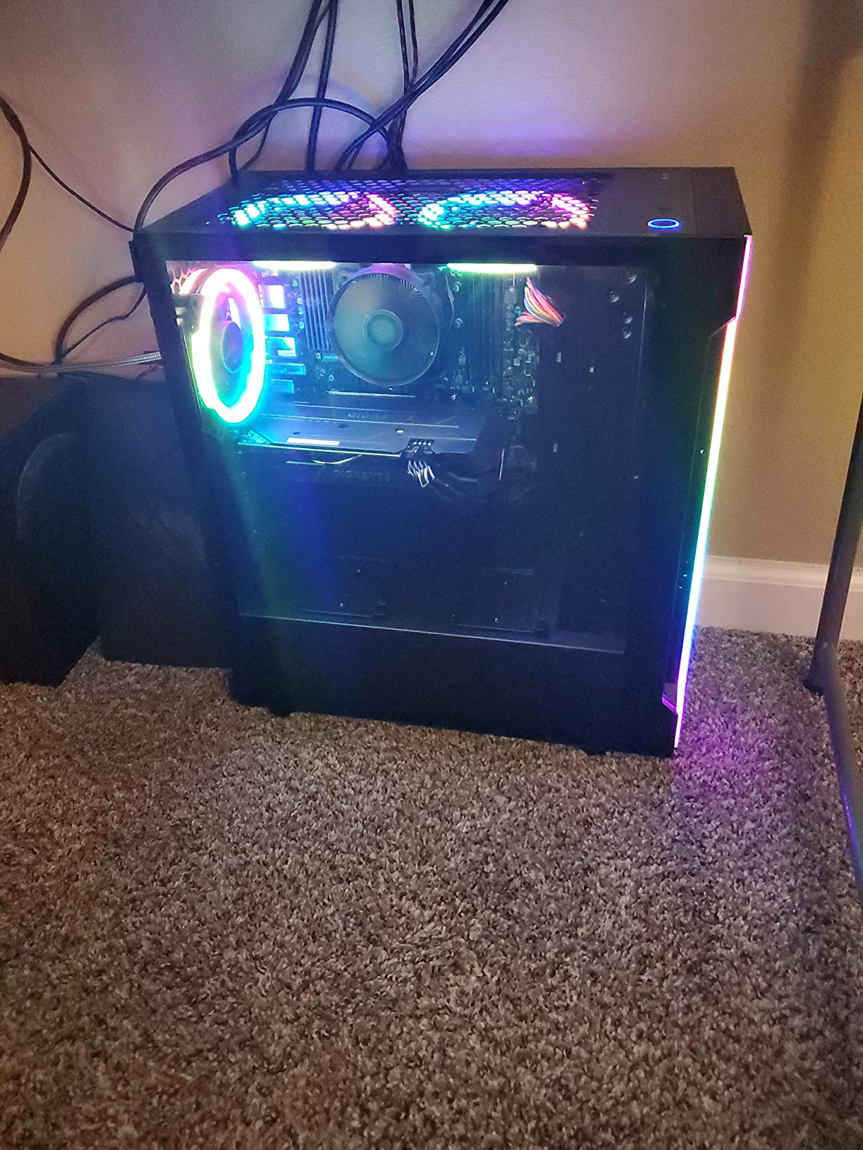 Azure 3 Gaming PC, AMD Ryzen 7 7700X 4.5GHz, NVIDIA RTX 5070 12GB VRAM, 1TB Gen4 NVMe SSD, 24GB DDR5 RAM 6000, 850W Gold ATX 3 PSU, 360 ARGB AIO, WI-FI 5, Windows 11, Desktop customer photo 1