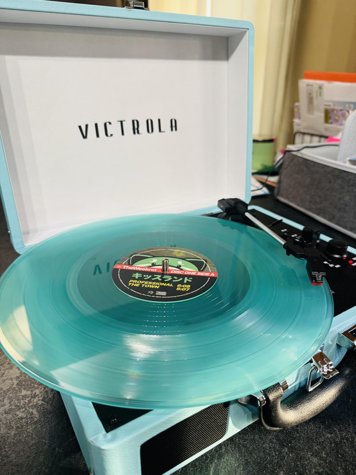 Victrola Journey - Bluetooth Suitcase Record Player - Turquoise customer photo 1
