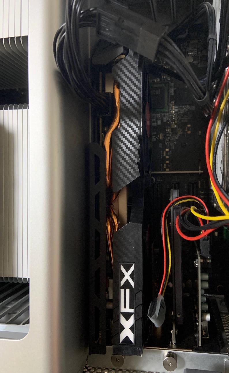 XFX Radeon RX 580 GTS Black Edition 1425MHz OC+, 8GB GDDR5, VR Ready, Dual BIOS, 3xDP HDMI DVI, AMD Graphics Card (RX-580P8DBD6) customer photo 2