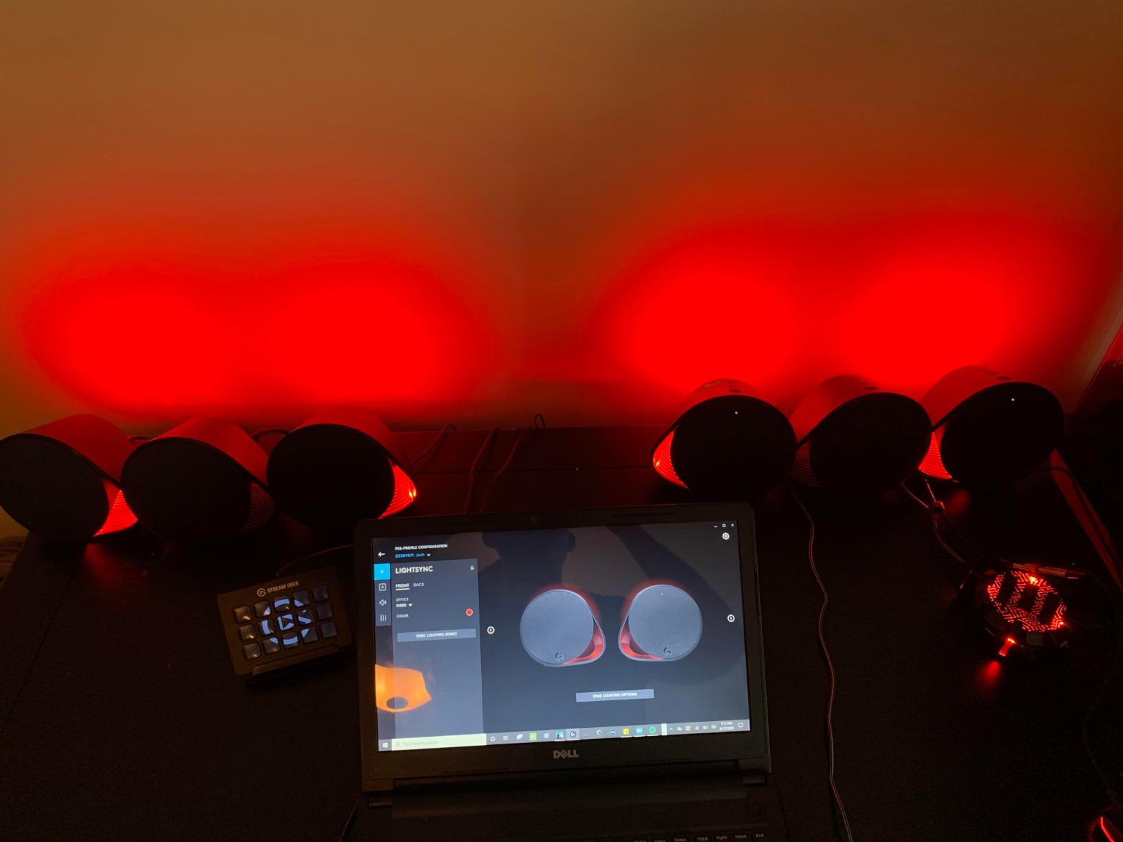 Logitech G560 PC Gaming Speaker System with 7.1 DTS:X, LIGHTSYNC RGB, Subwoofer + 2 Satellites customer photo 2