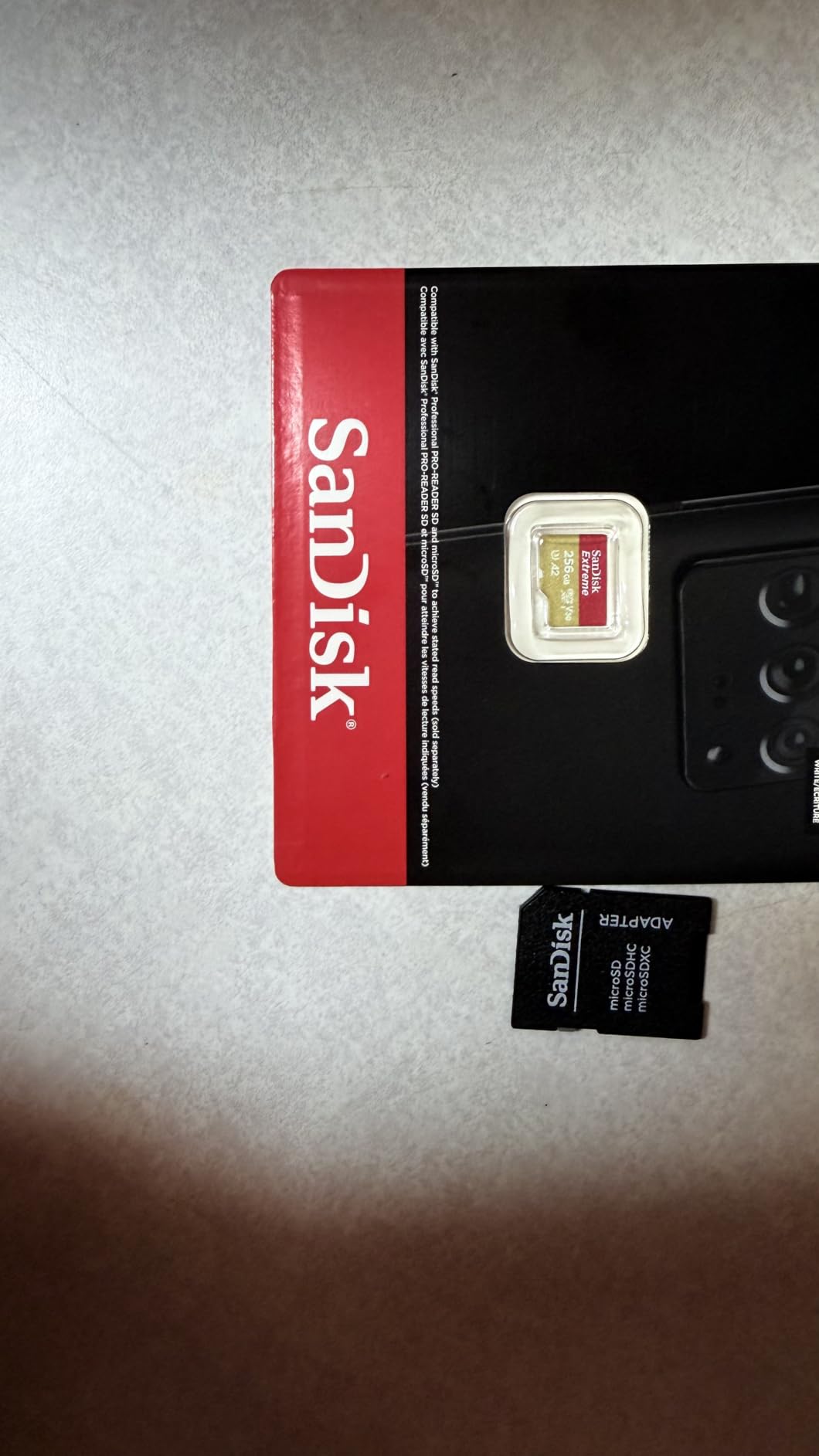 SanDisk 128GB Extreme microSDXC UHS-I Memory Card with Adapter - Up to 160MB/s, C10, U3, V30, 4K, A2, Micro SD - SDSQXA1-128G-GN6MA customer photo 1