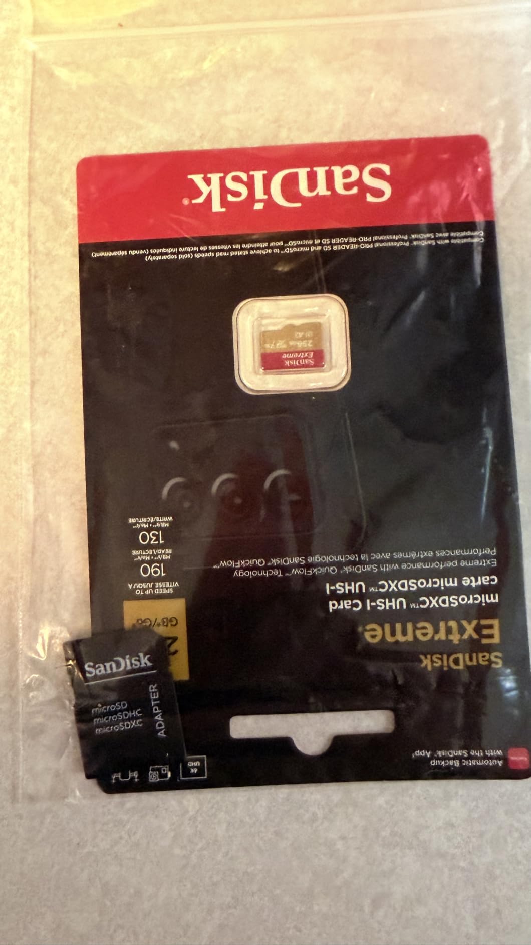 SanDisk 128GB Extreme microSDXC UHS-I Memory Card with Adapter - Up to 160MB/s, C10, U3, V30, 4K, A2, Micro SD - SDSQXA1-128G-GN6MA customer photo 2