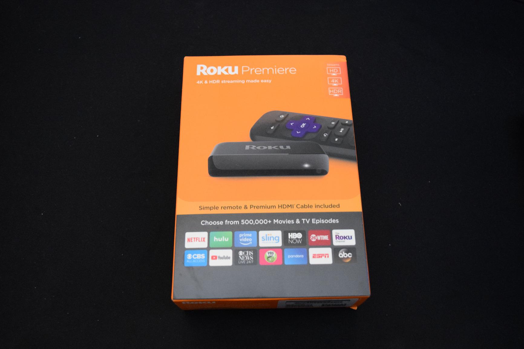 Roku Premiere | HD/4K/HDR Streaming Media Player, Simple Remote and Premium HDMI Cable, Black customer photo 2