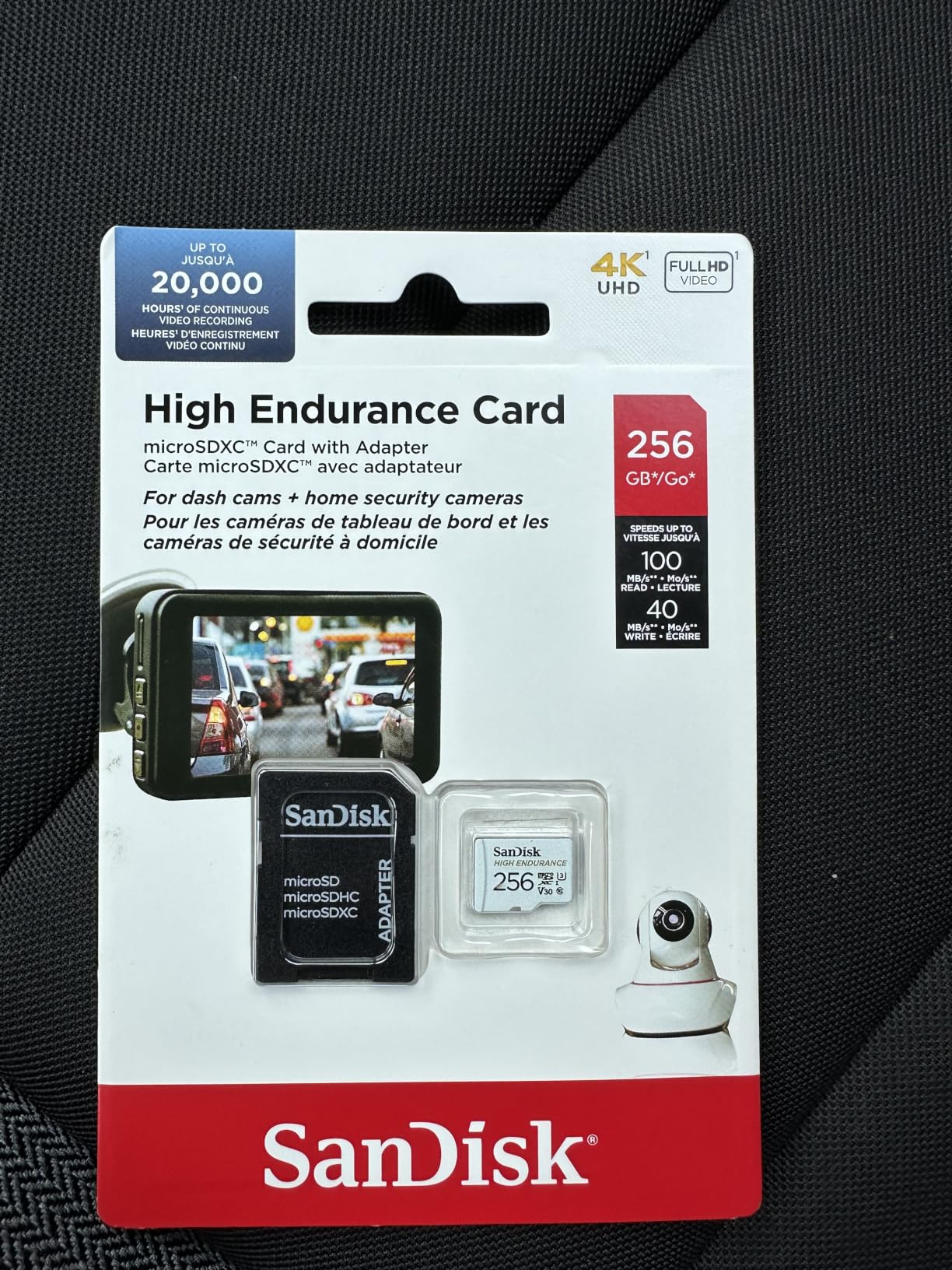 SANDISK 64GB High Endurance Video microSDXC Card with Adapter for dash cam and home monitoring systems - C10, U3, V30, 4K UHD, Micro SD Card - SDSQQNR-064G-GN6IA customer photo 2