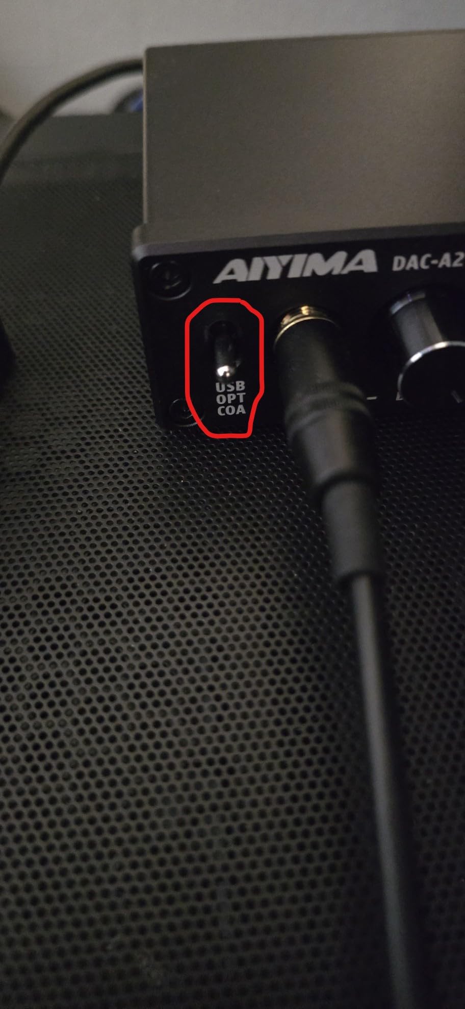 AIYIMA DAC-A2 Headphone Amplifier DAC with Bass Treble Controls PC-USB/Optical/Coaxial Inputs, RCA/3.5mm Headphone Ouput Digital to Analog Desktop Audio Converter DC 5V 24Bit 192kHz customer photo 1