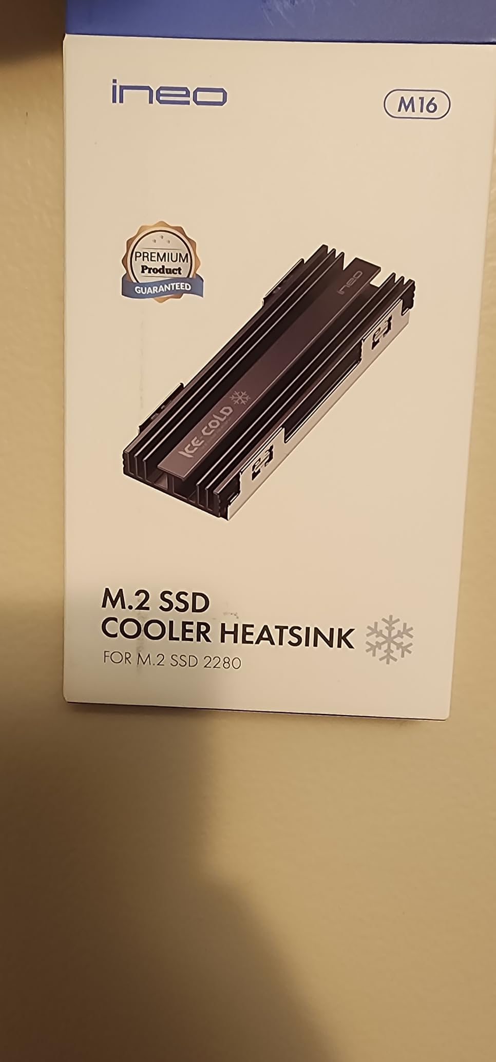 ineo M.2 heatsink 2280 SSD with Thermal Silicone pad for PC / PS5 customer photo 1