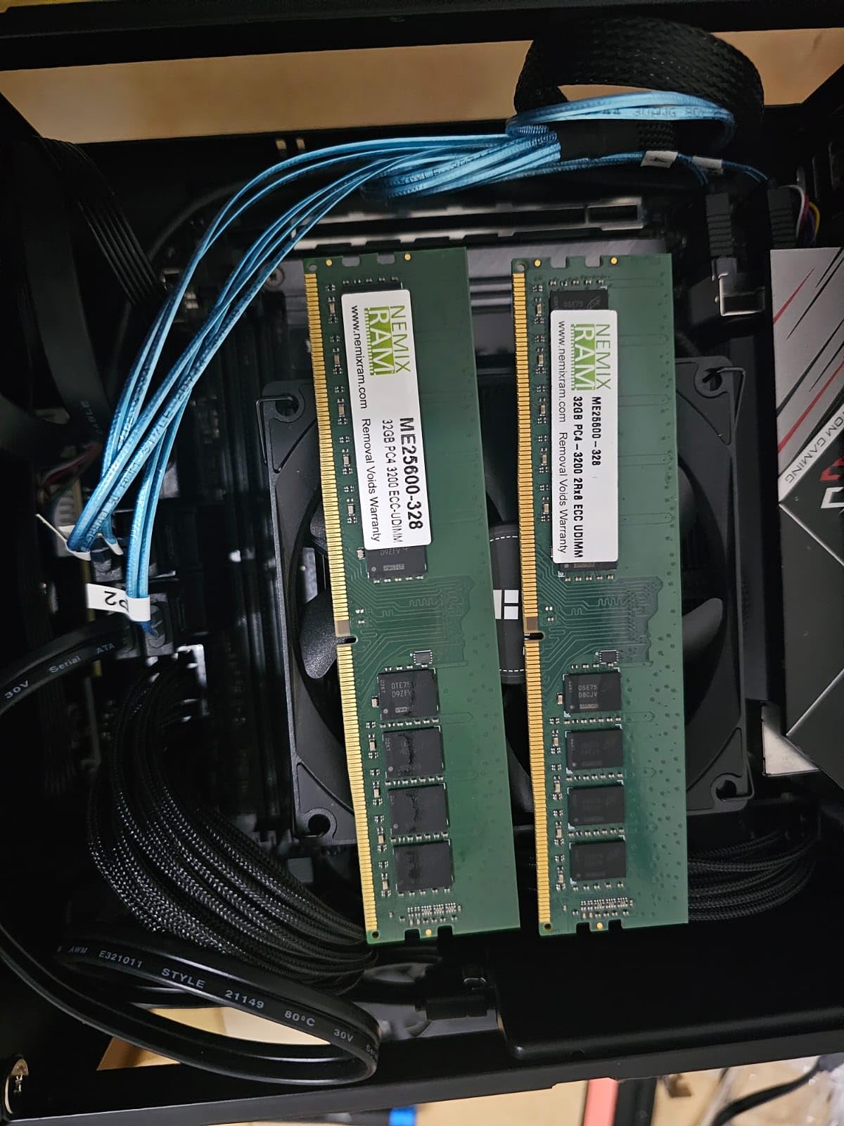 NEMIX RAM 64GB (2X32GB) DDR4 3200MHz PC4-25600 2Rx8 1.2V CL22 288-PIN ECC Unbuffered UDIMM KIT customer photo 2
