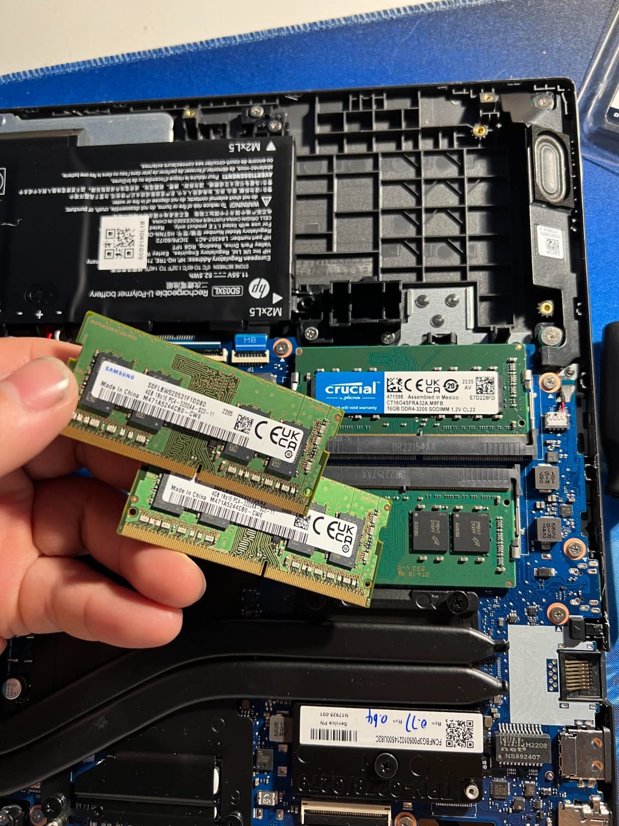 Crucial 32GB DDR4 RAM Kit (2x16GB), 3200MHz (PC4-25600) CL22 Laptop Memory, SODIMM 260-Pin, Downclockable to 2933/2666MHz, Compatible with 13th Gen Intel Core and AMD Ryzen 7000 - CT2K16G4SFRA32A customer photo 2