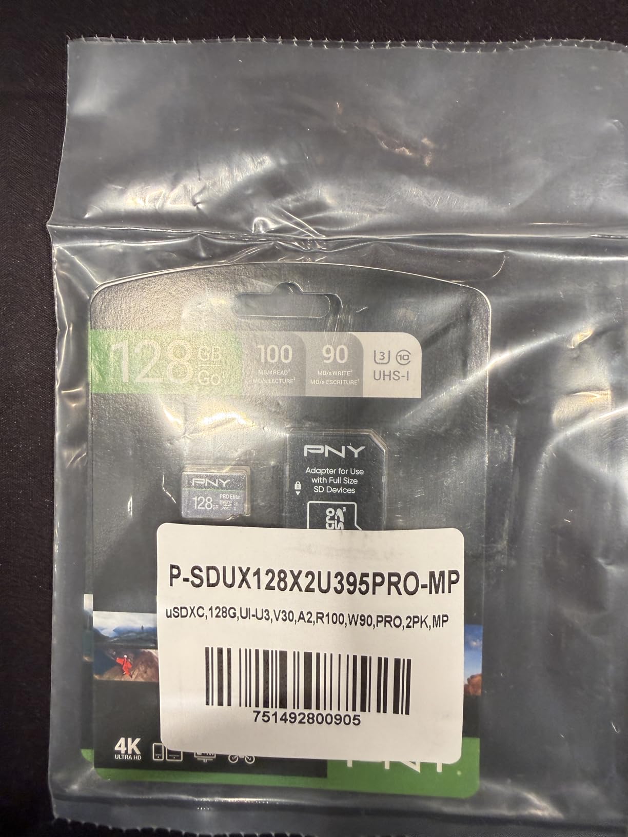 PNY 256GB PRO Elite Class 10 U3 V30 A2 microSDXC Flash Memory Card - 100MB/s, 4K UHD, Full HD, UHS-I, Micro SD - P-SDU256V32100PRO-GE customer photo 2