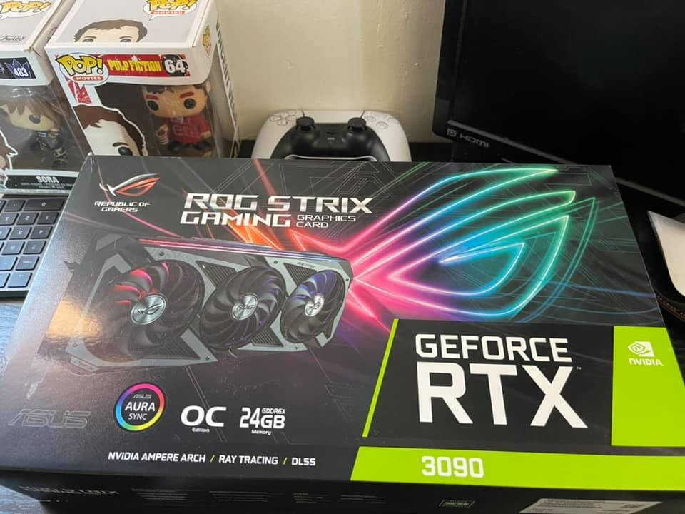 ASUS ROG Strix NVIDIA GeForce RTX 3090 Gaming Graphics Card- PCIe 4.0, 24GB GDDR6X, HDMI 2.1, DisplayPort 1.4a, Axial-tech Fan Design, 2.9-Slot customer photo 2