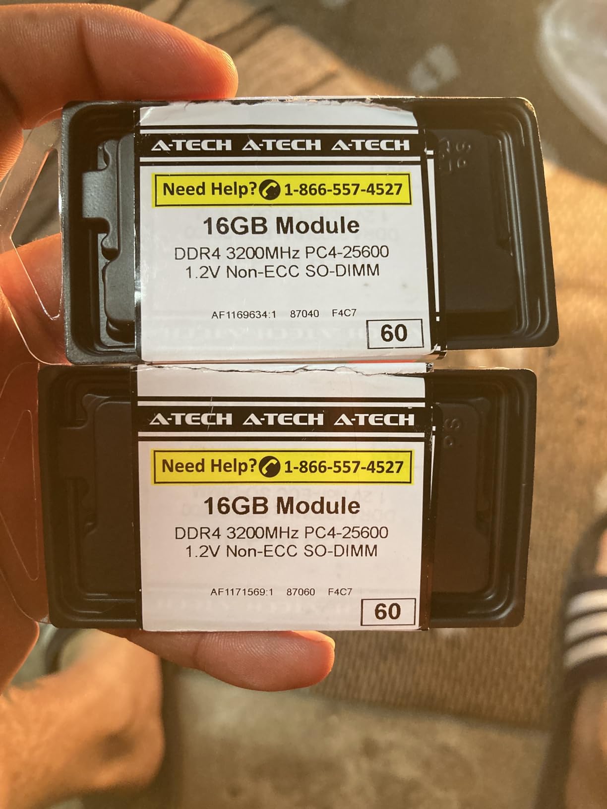 A-Tech 16GB DDR4 3200 MHz SODIMM PC4-25600 (PC4-3200AA) CL22 Non-ECC Laptop RAM Memory Module customer photo 1