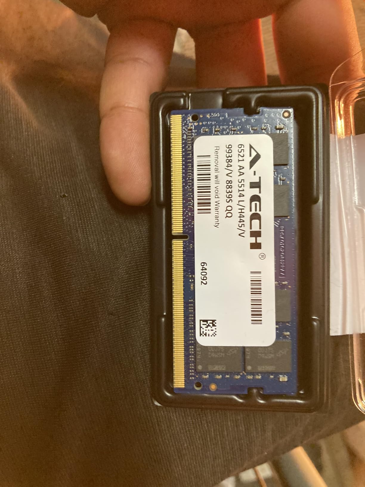 A-Tech 16GB DDR4 3200 MHz SODIMM PC4-25600 (PC4-3200AA) CL22 Non-ECC Laptop RAM Memory Module customer photo 2