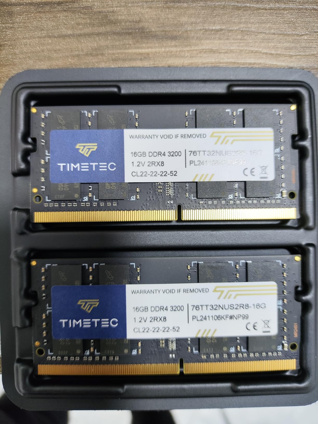 Timetec 32GB KIT (2x16GB) DDR4 3200MHz (PC4-3200AA) PC4-25600 SODIMM Laptop RAM - 260-Pin 1.2V CL22 Non-ECC Unbuffered Memory Module for Laptop, Notebook, Mini PC, All-in-One customer photo 1