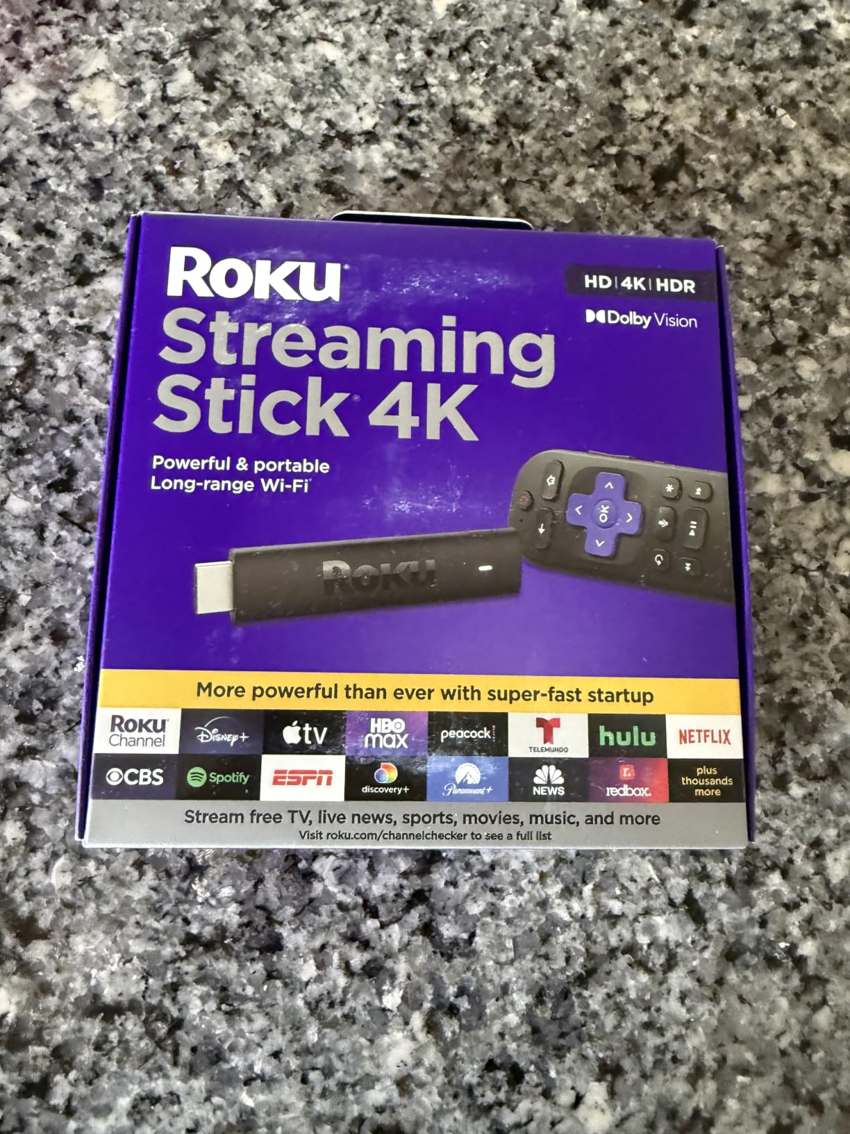 Roku Streaming Stick 4K with Voice Remote - HDR10+ & Dolby Vision, Compact 4K Streaming Device for TV, Long-Range Wi-Fi customer photo 2