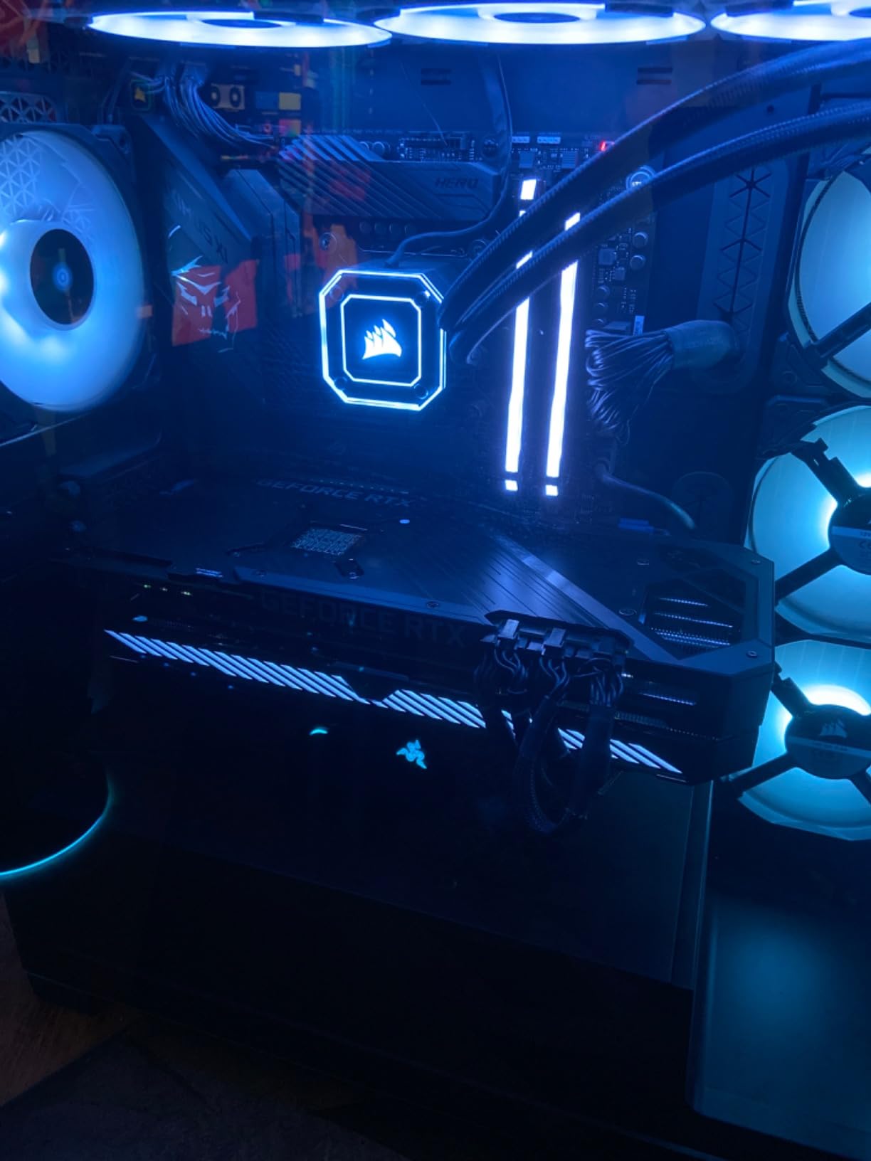 ASUS ROG Strix NVIDIA GeForce RTX 3080 V2 OC Edition Gaming Graphics Card (PCIe 4.0, 10GB GDDR6X, LHR, HDMI 2.1, DisplayPort 1.4a, Axial-tech Fan Design, 2.9-Slot, Super Alloy Power II, GPU Tweak II) customer photo 1