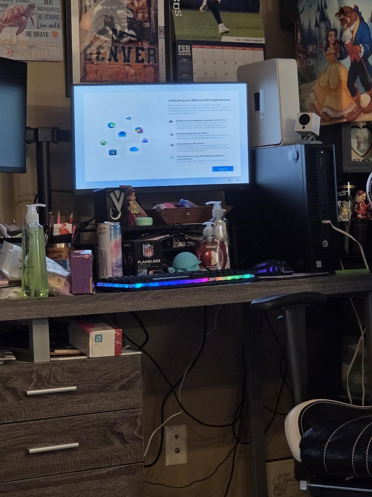 HP Elite Desktop Computer PC, 3.1 GHz, Intel Core i5, 16GB, RAM, 1TB HDD, New 22 inch LED Monitor, RGB Speaker and Keyboard Mouse, WiFi, Windows 11 (Renewed) customer photo 1
