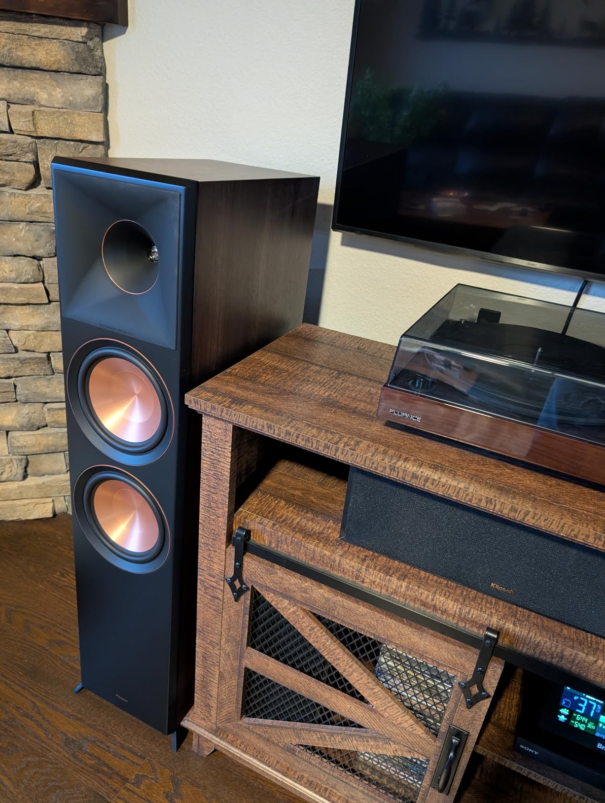 Klipsch Reference Premiere RP-8000F II Walnut Floorstanding Speaker | Dual 8 inch Cerametallic woofers with Tractrix horn and vented tweeter for home theater, hi-fi and Dolby Atmos customer photo 2