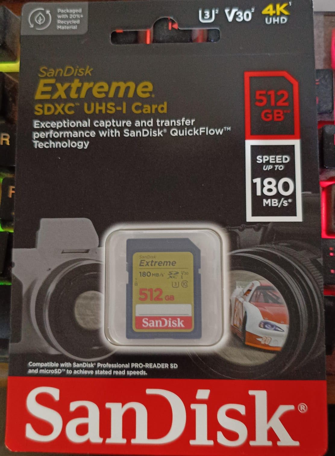 SANDISK 256GB Extreme SDXC UHS-I Memory Card - C10, U3, V30, 4K, UHD, SD Card - SDSDXVV-256G-GNCIN customer photo 1
