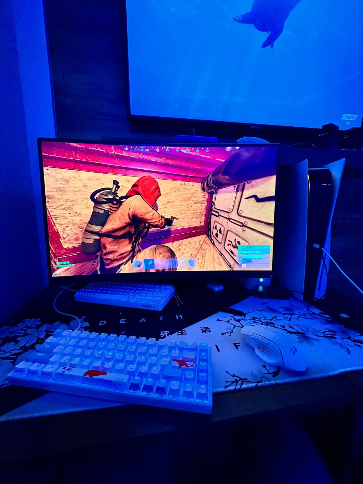 Owpkeenthy Wired 65% Mechanical Gaming Keyboard with Blue Switch 60% Ultra Compact RGB Gaming Keyboard Backlit Keys N-Key Rollover for PC PS5 Xbox(Blue/ 68 Blue Switch) customer photo 1