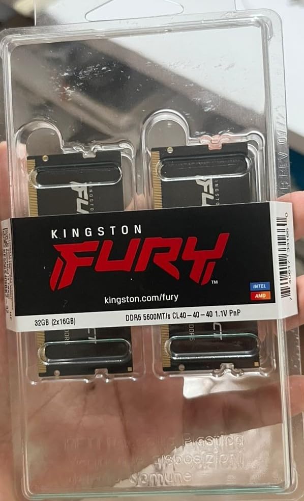 Kingston FURY Impact 32GB (2x16GB) 5600MT/s DDR5 CL40 Laptop Memory Kit of 2 | Lower Power Consumption | Intel XMP 3.0 | Plug N Play | KF556S40IBK2-32 customer photo 1