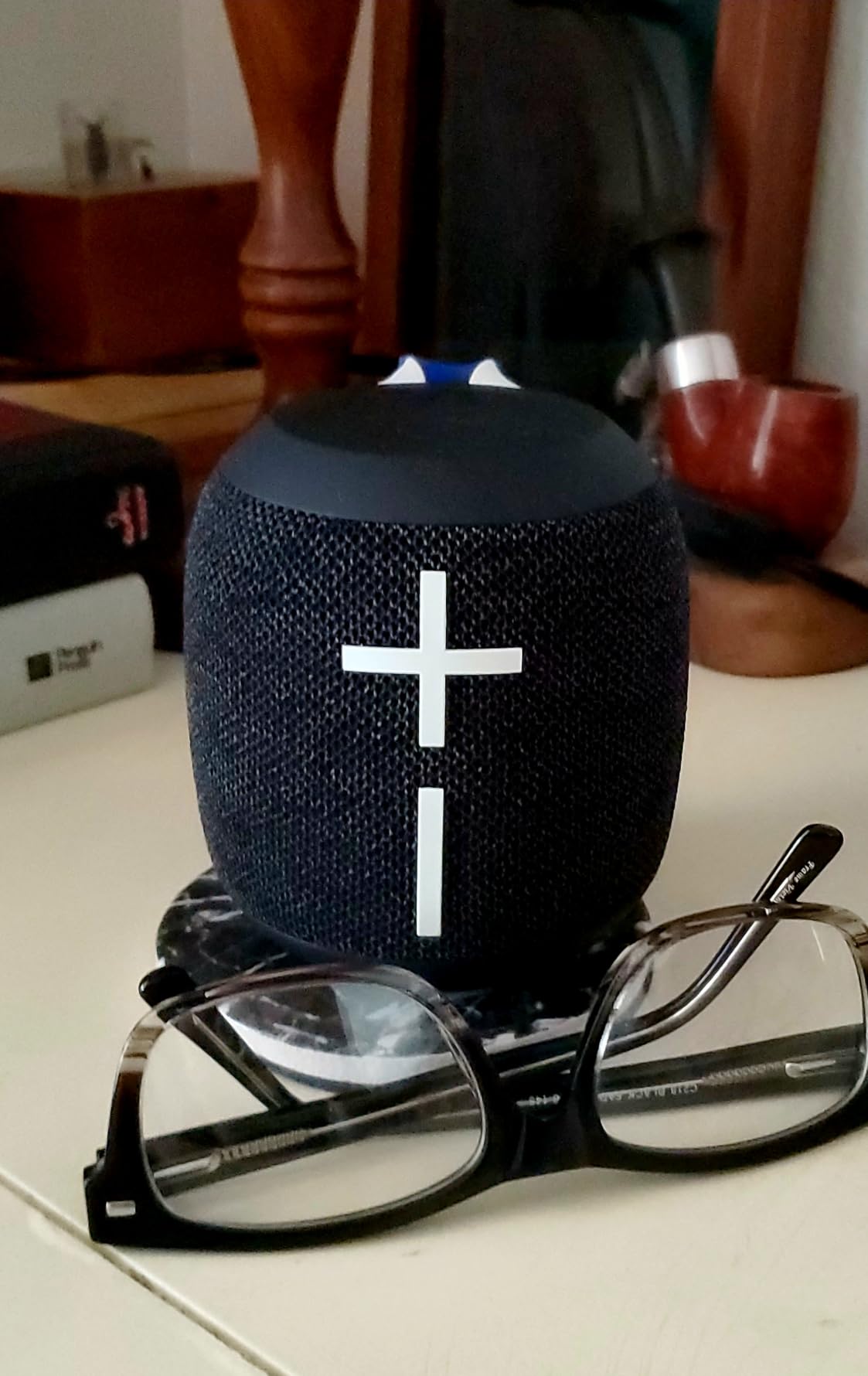 Ultimate Ears WONDERBOOM 4 Portable Waterproof Bluetooth Speaker with Balanced 360-Degree Sound and Bass, Dustproof Floating Speaker with 131ft (40m) Range - Blue customer photo 2