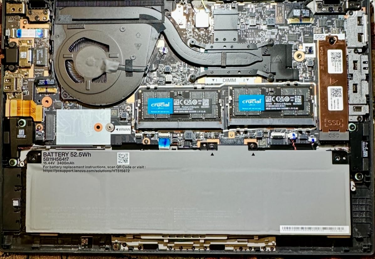Crucial 96GB DDR5 5600MHz Laptop Memory Kit, SODIMM 262-Pin, Black, CT2K48G56C46S5 customer photo 1