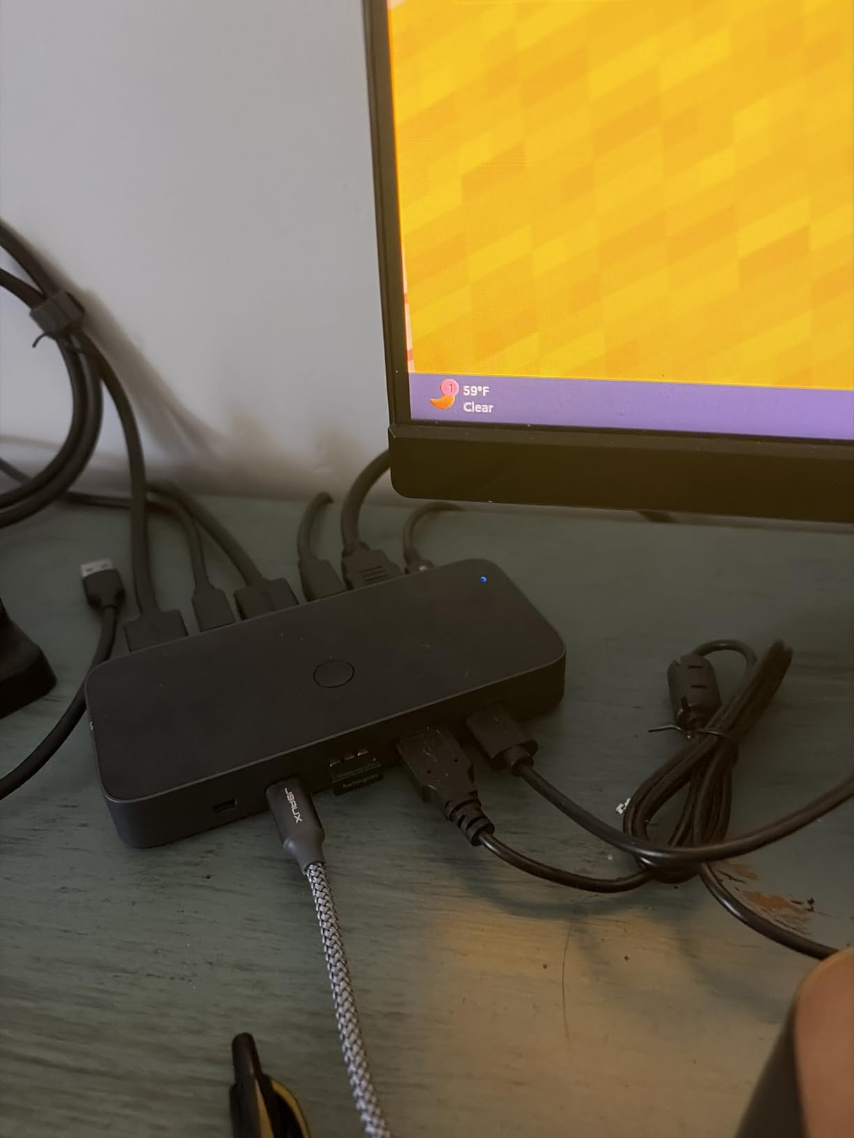 HDMI KVM Switch 1 Monitor 2 Computers, Aluminum, 4K@60Hz, 4 USB 3.0 | for 2 PCs, KVM Switches Shares 1 Monitor, Keyboard, Mouse, Webcam, HDCP 2.2, HDR, 3D, with 2 HDMI & 2 USB Cables, Controller customer photo 1