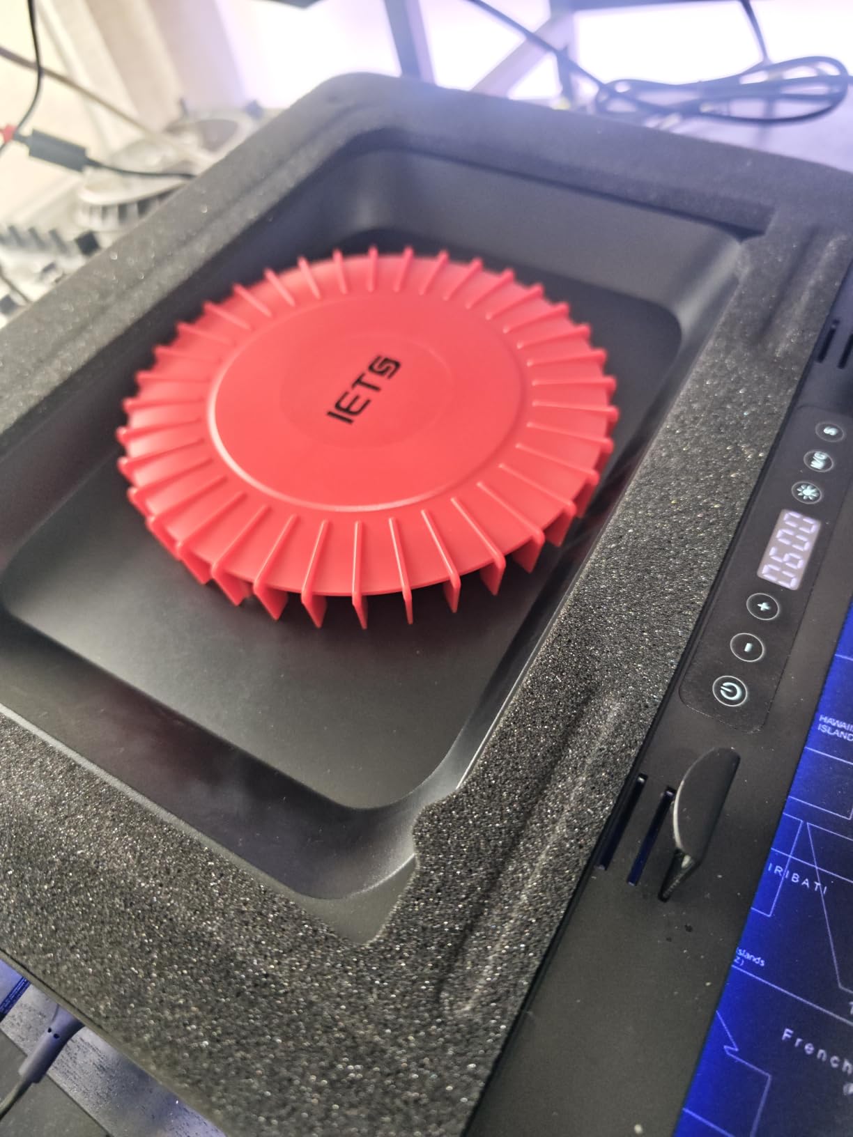 IETS GT600 RGB Laptop Cooling Pad Equipped with Gigantic Turbo-Fan (5.5inch Diameter), Sealed Foam for Rapid Cooling Gaming Laptop, 14.1-19.3 inch Laptop Cooler with 3-Port USB Hub, Dust Filter customer photo 1