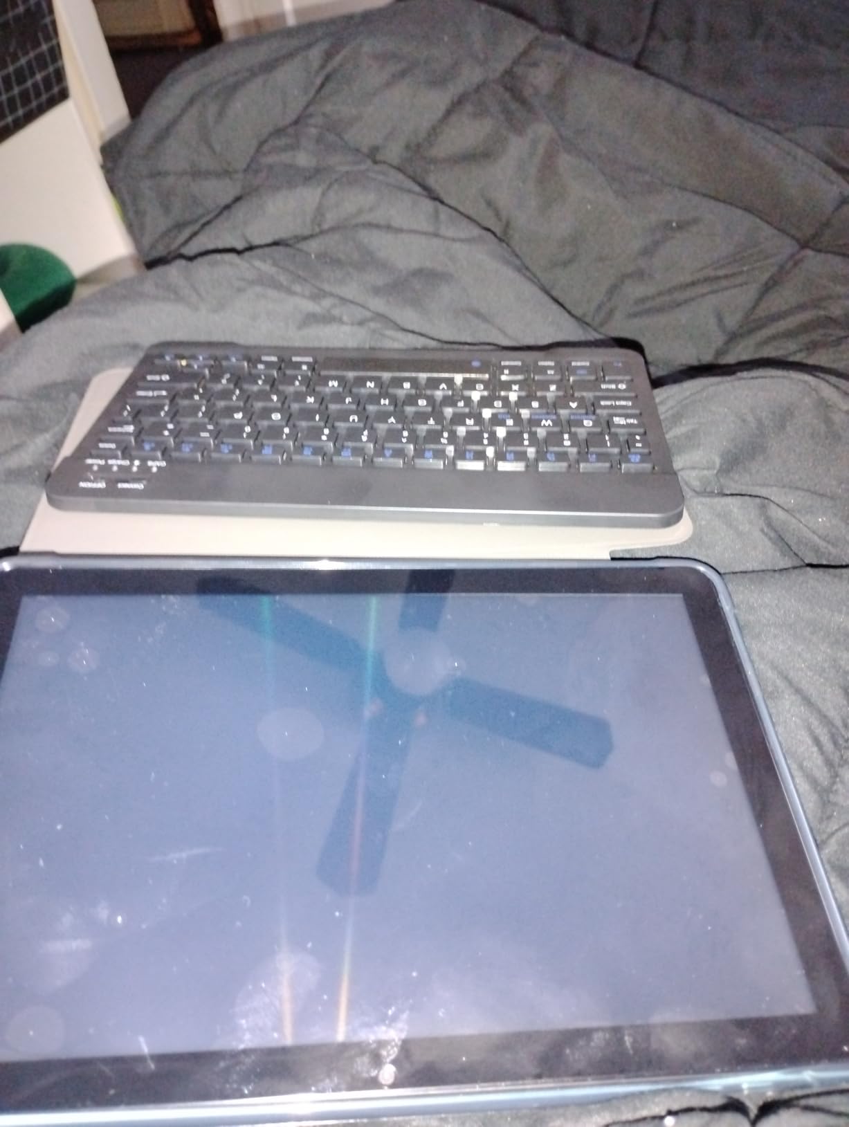 ECOPAD Android 15 Tablet, 10 Inch Tablets with Keyboard Mouse 12GB RAM + 64GB ROM +1TB Expand, 2 in 1 Tableta with WiFi 6 / Bluetooth/GMS Certified/IPS Touch Screen, Blue Set customer photo 1