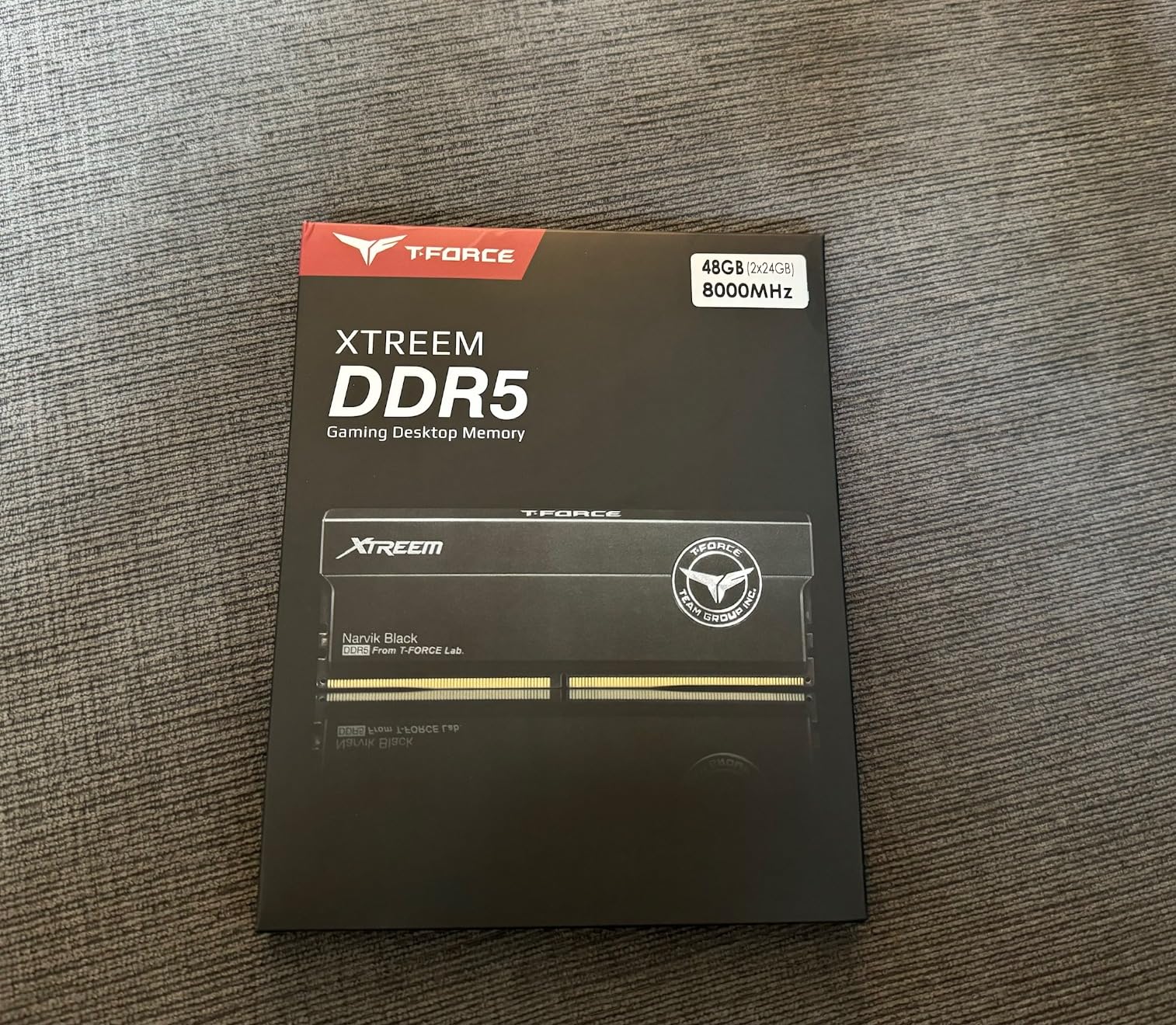 TEAMGROUP T-Force XTREEM DDR5 Ram 48GB (2x24GB) 8000MHz PC5-64000 CL38 M-DIE Desktop Memory Module Ram for Intel XMP 3.0 & AMD Expo Compatible Black FFXD548G8000HC38EDC01 customer photo 1