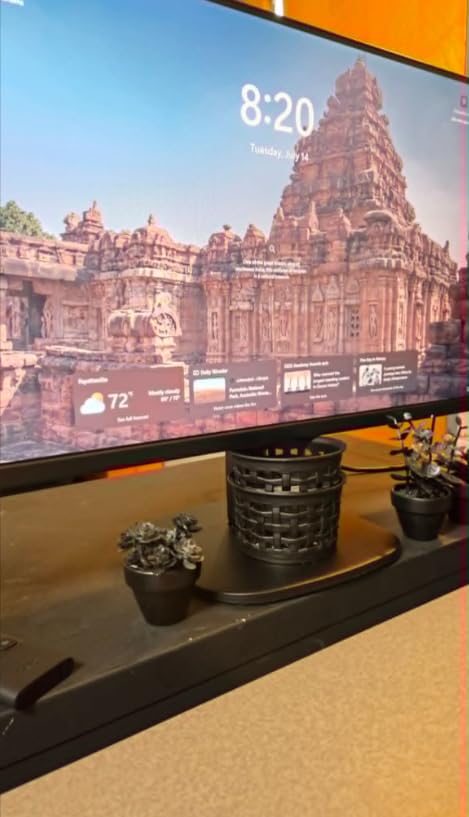 Amazon Basics 24 Inch (23.8 inch viewable) Monitor, FHD 1080P, Max 100Hz, VESA Compatible, Built-in Speakers, Black customer photo 1