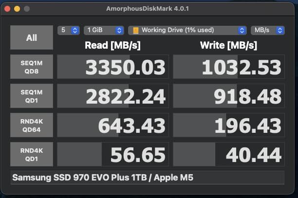 OWC Express 1M2 1TB USB4 40Gb/s Portable NVMe SSD Storage Solution, Up To 3151MB/s, Bus-Powered, USB4/Thunderbolt/USB-C Compatible - Solid Aluminum Protects/Cools customer photo 2
