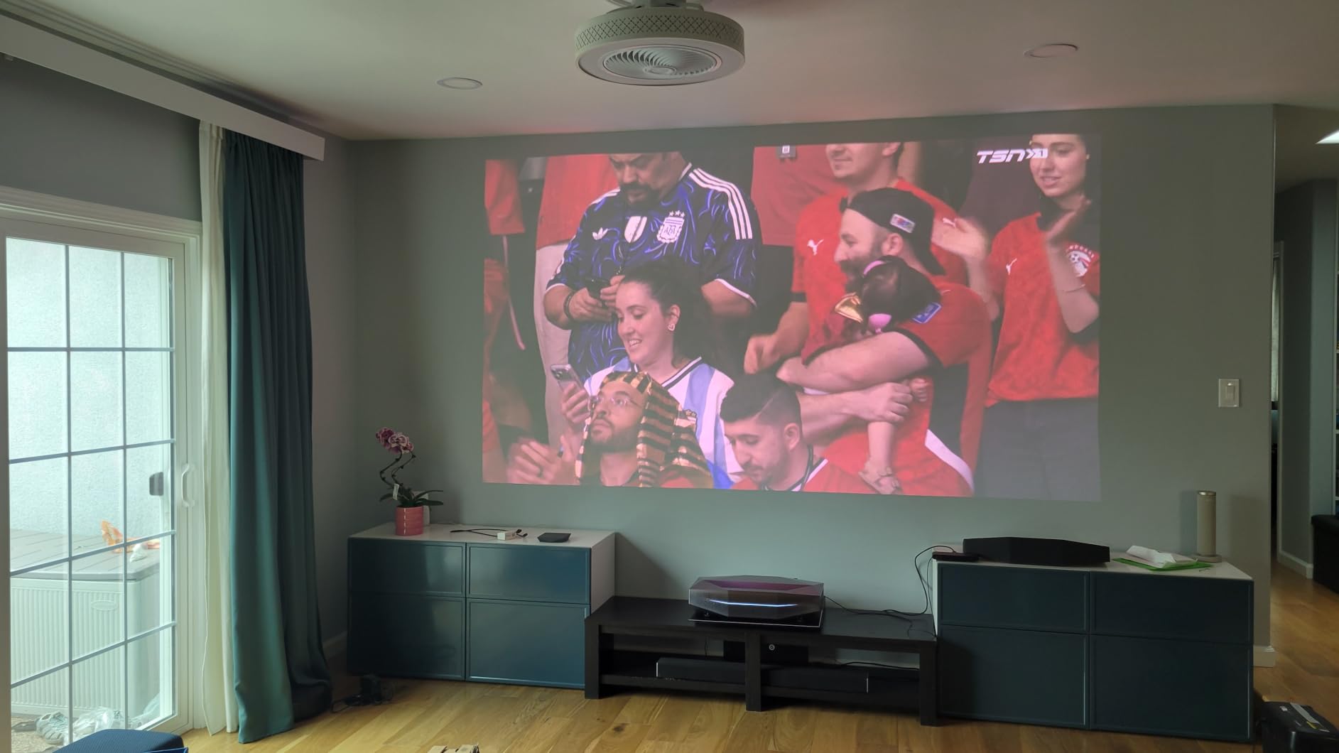 AWOL VISION LTV-3000 Pro 4K 3D Ultra Short Throw Triple Laser Projector, Dolby Vision and Atmos, HDR10+, 150 inch UST Laser TV Home Theater Projector customer photo 2