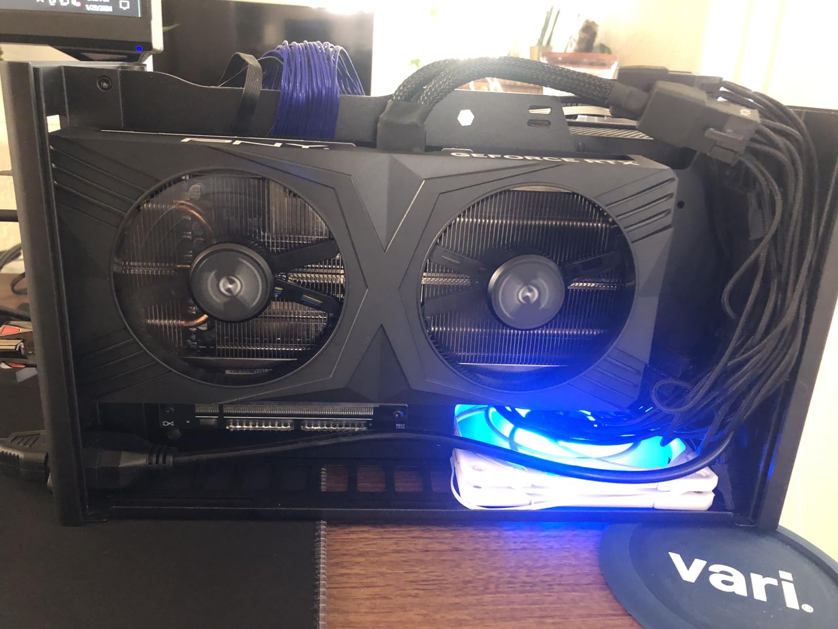 PNY GeForce RTX 4070 Super 12GB Verto OC Dual Fan Graphics Card DLSS 3 (NVIDIA GeForce SFF-Ready, 192-bit, GDDR6X, PCIe 4.0, HDMI/DisplayPort, Supports 4k, incl. Adapter, 2 Slot) customer photo 2