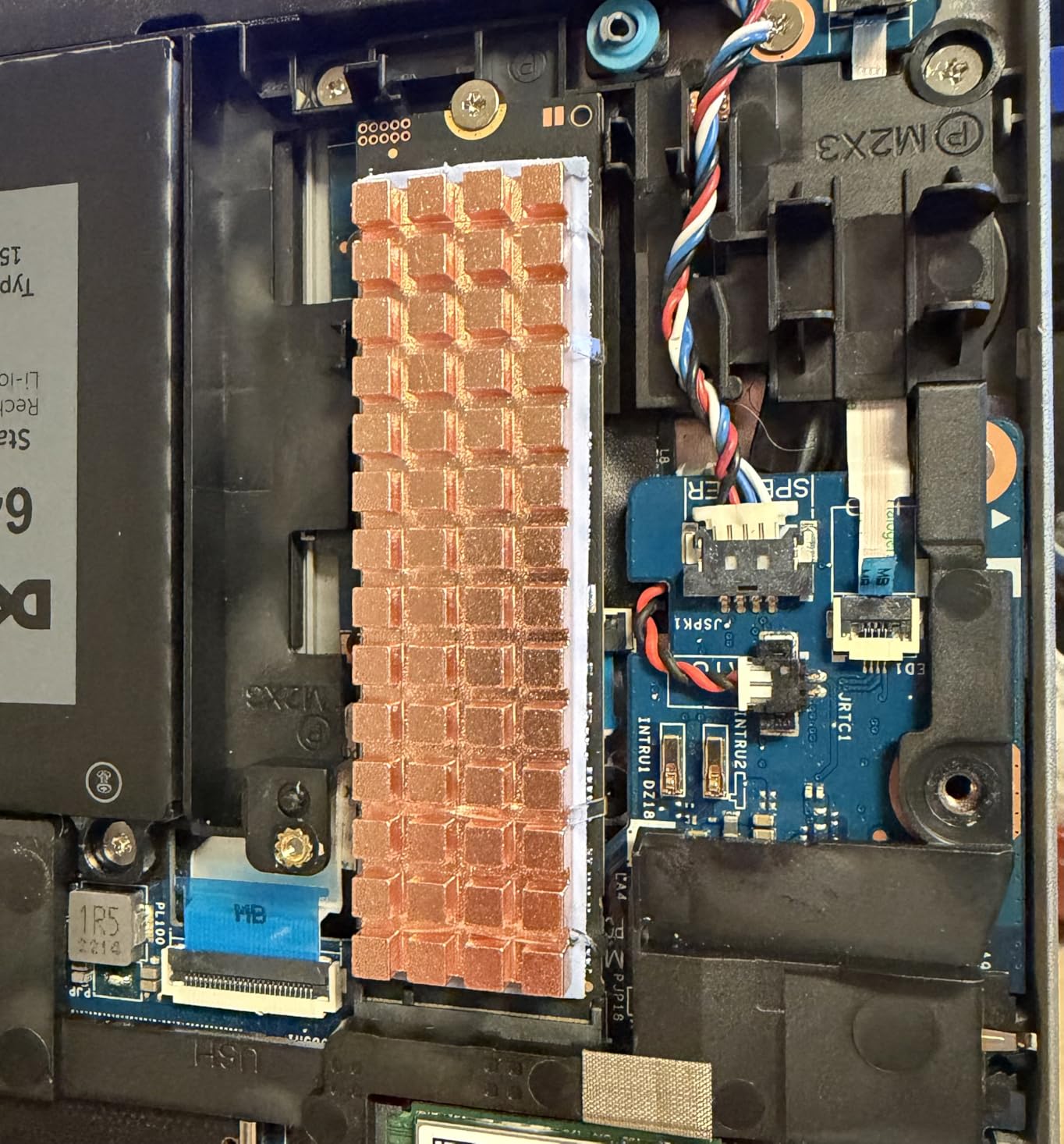 M.2 Heatsink 67x18x1.5mm Pure Copper for Cooling 2280 M2 SSD NGFF NVMe Laptop, with Silicone Based Thermal Pad customer photo 2